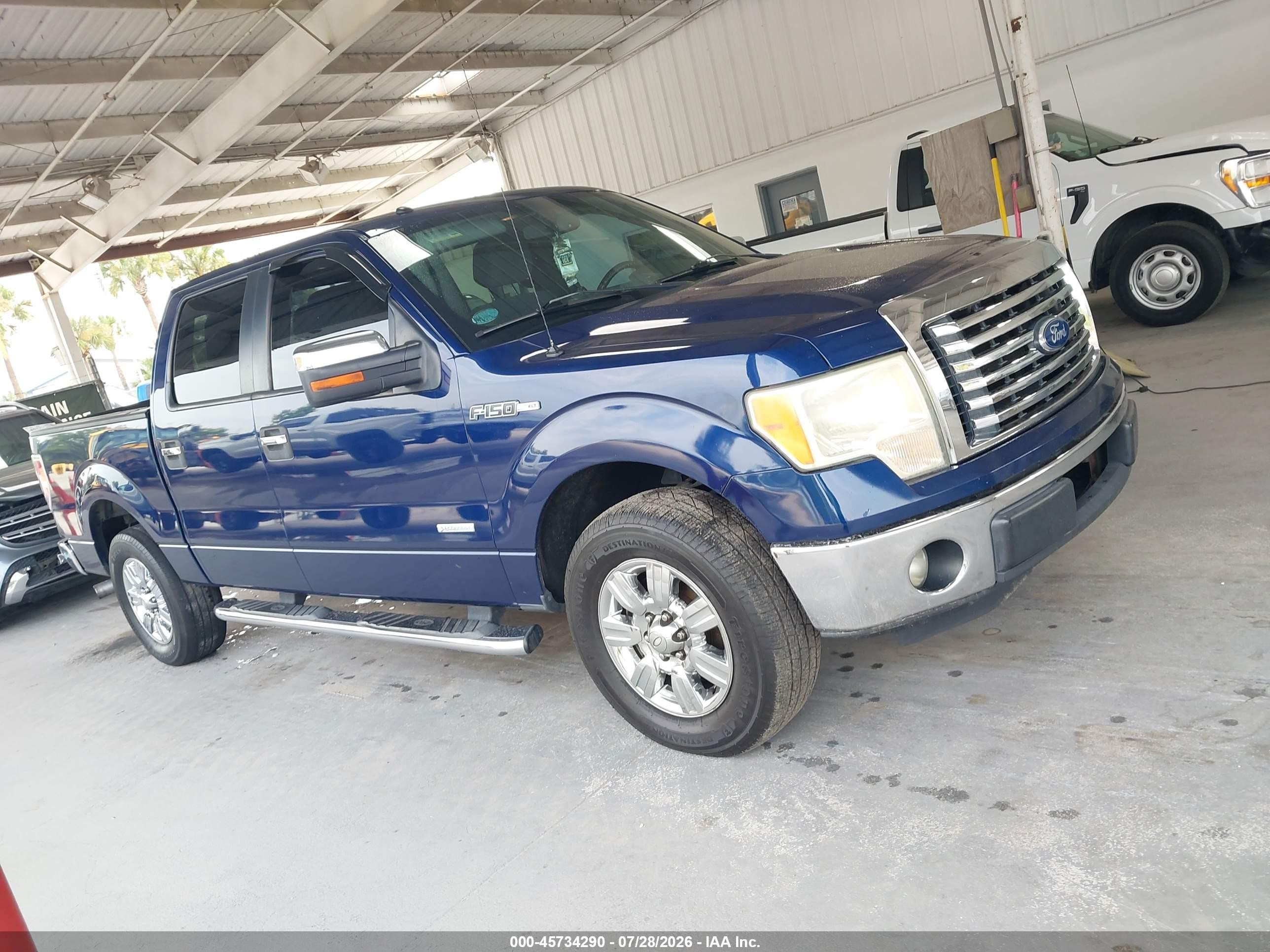 2012 Ford F-150 Xlt Blue vin: 1FTFW1CT8CFA02441
