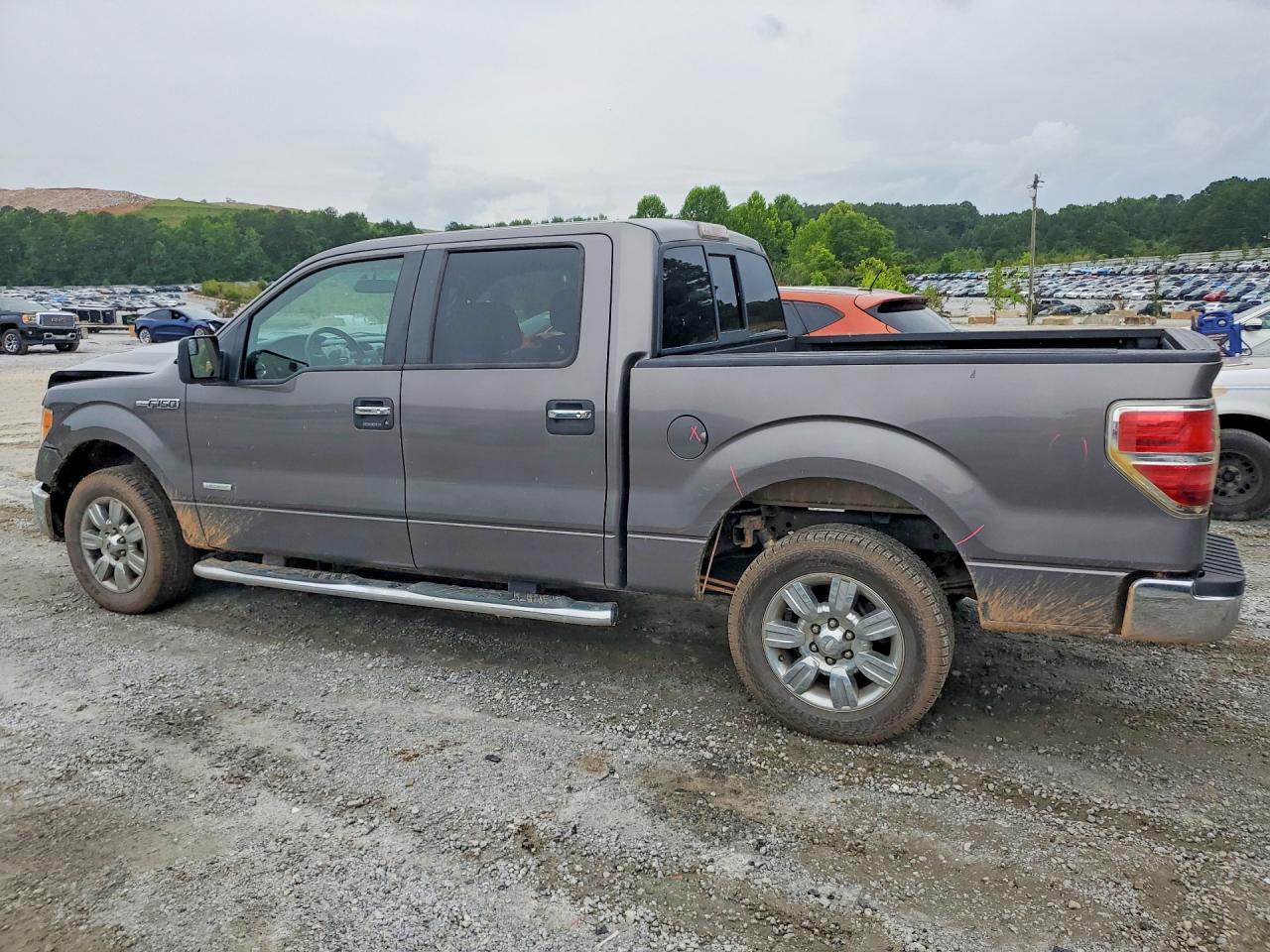 2012 Ford F150 Supercrew Gray vin: 1FTFW1CT8CFA52899