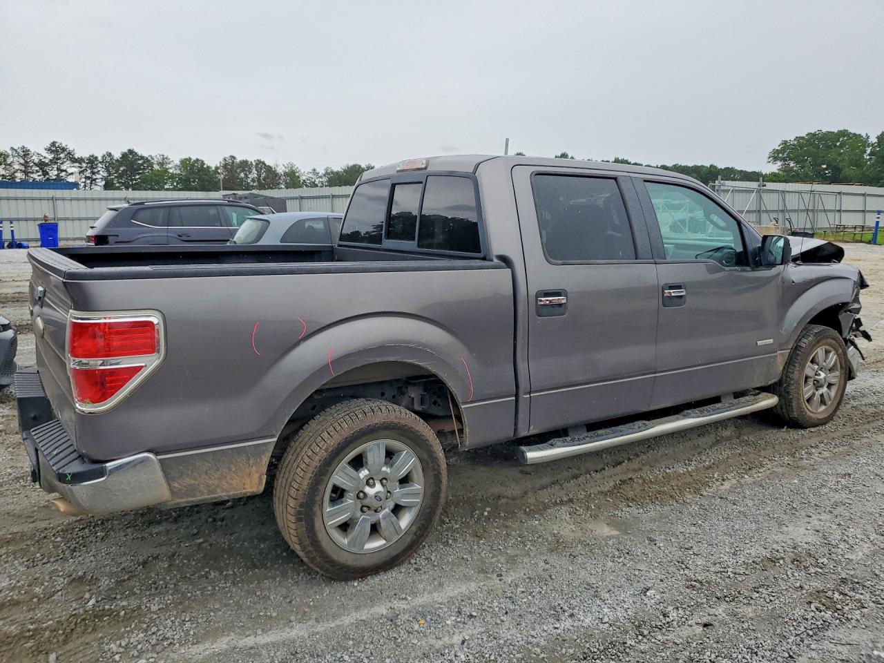 2012 Ford F150 Supercrew Gray vin: 1FTFW1CT8CFA52899