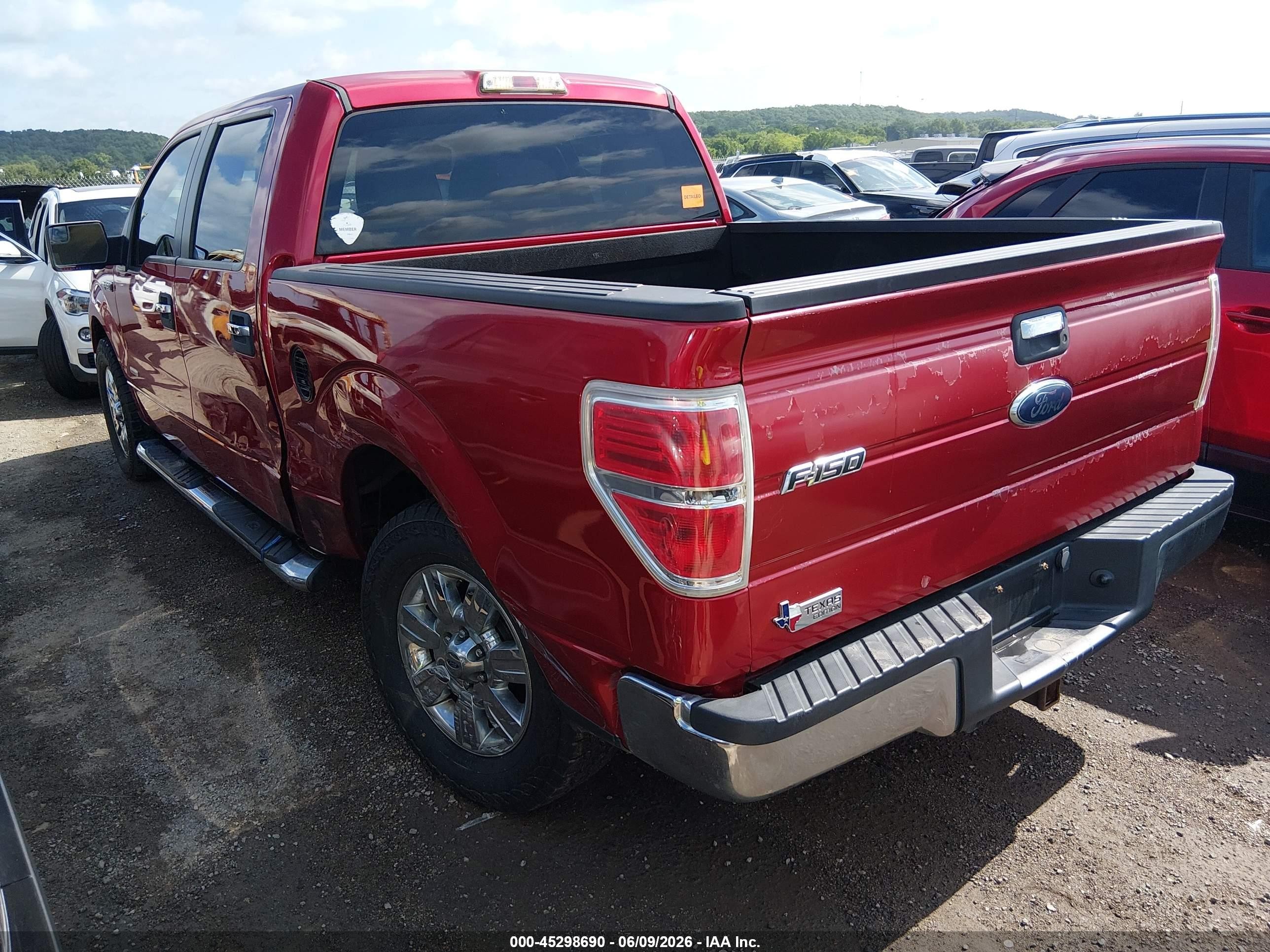 2012 Ford F-150 Xlt Red vin: 1FTFW1CT8CFA95218