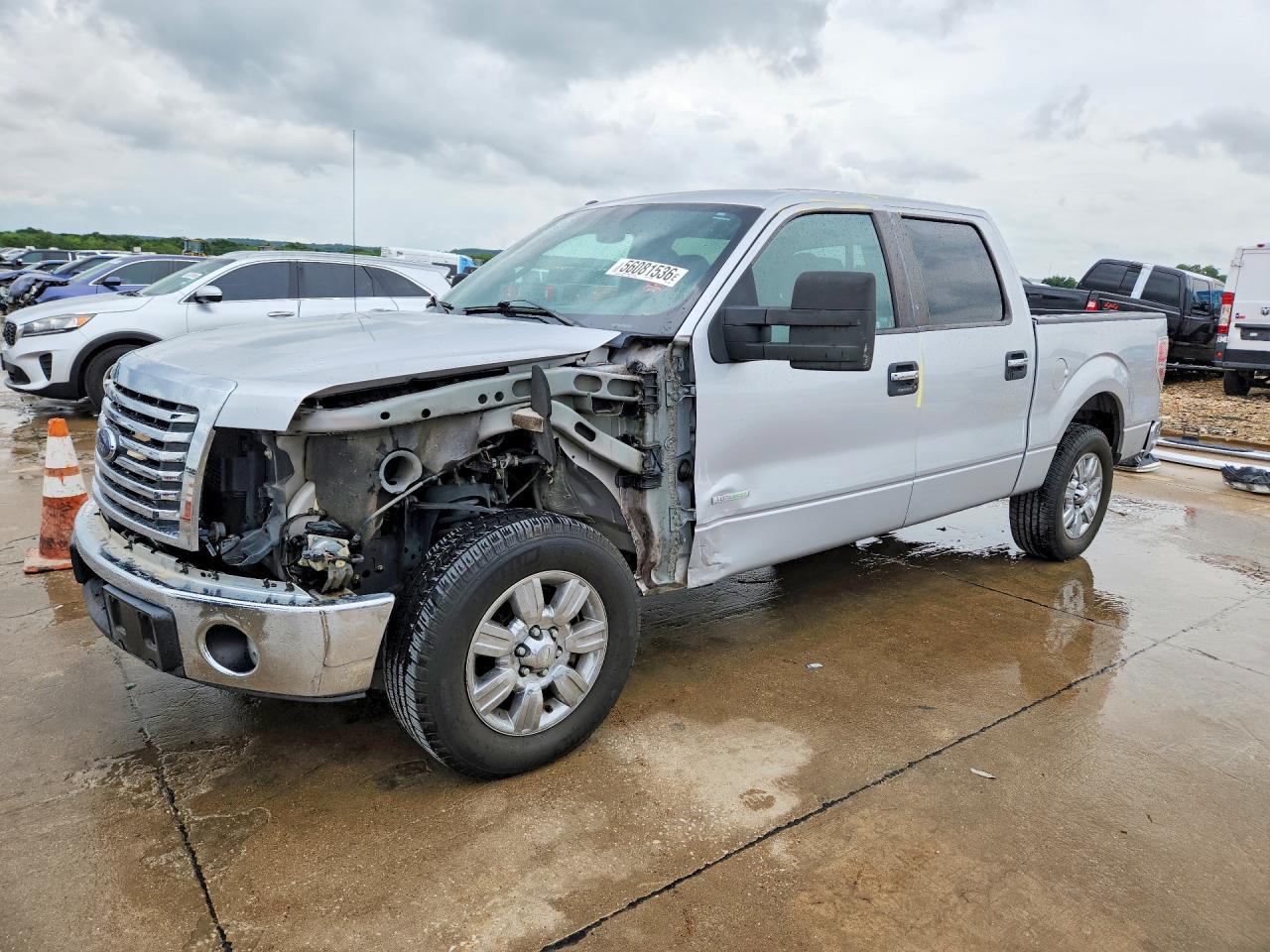 2012 Ford F150 Supercrew Silver vin: 1FTFW1CT8CKE20067