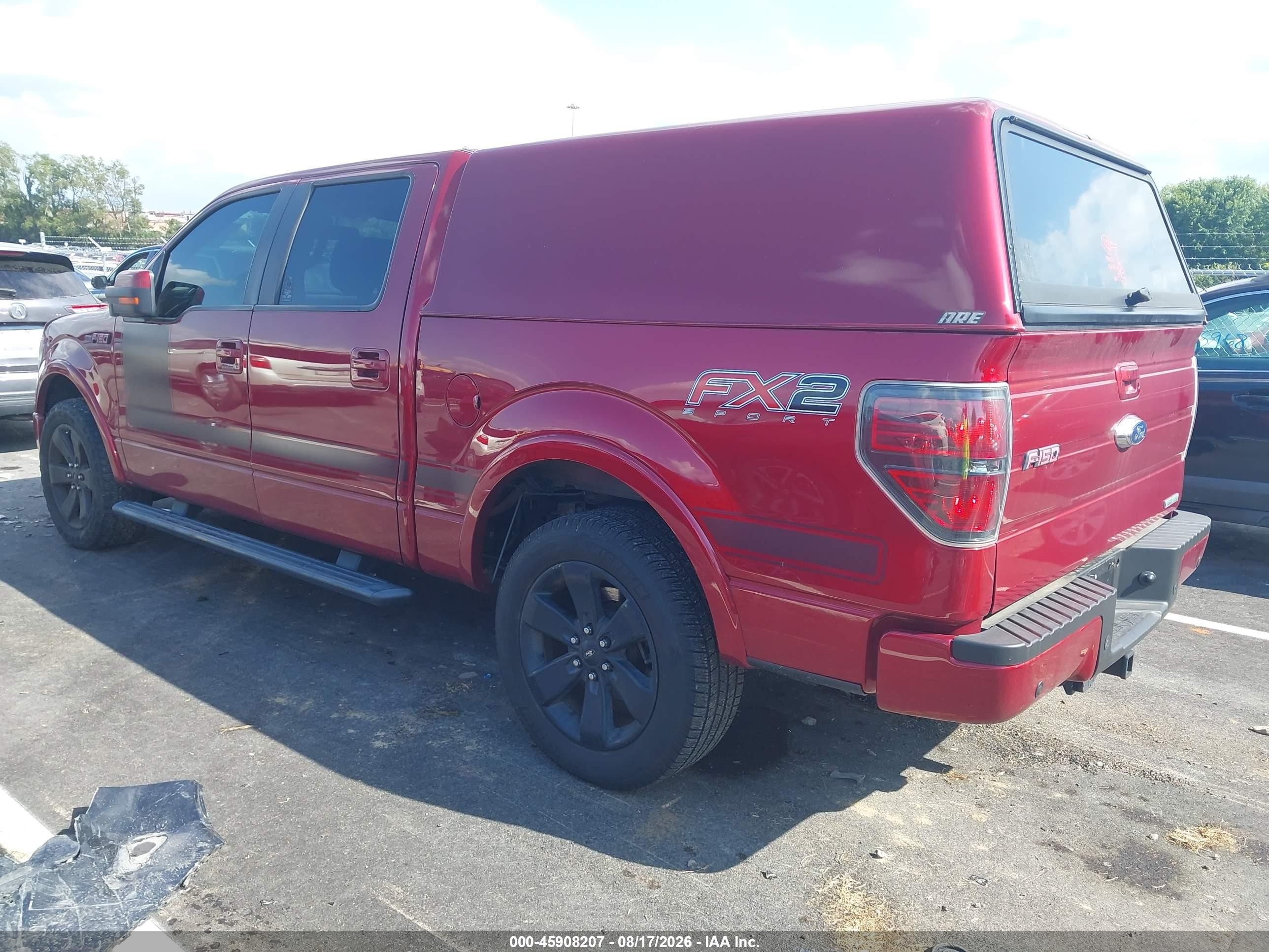 2013 Ford F-150 Fx2 Red vin: 1FTFW1CT8DFD24787