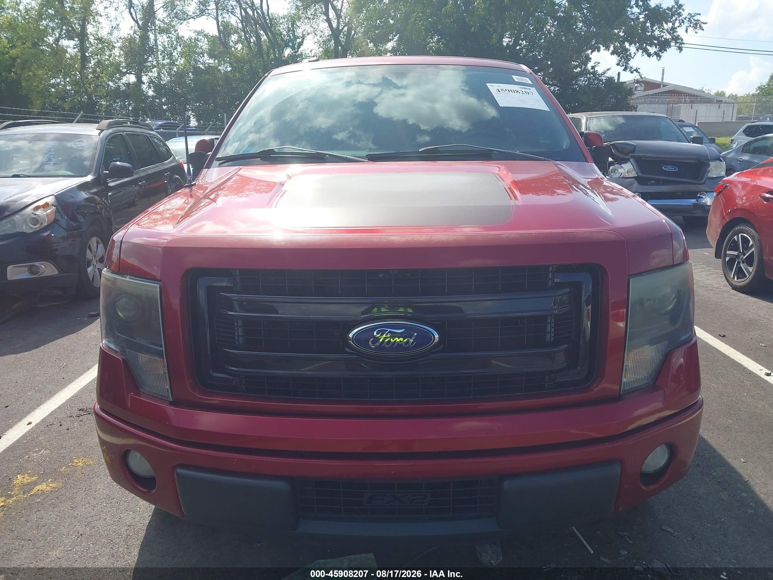 2013 Ford F-150 Fx2 Red vin: 1FTFW1CT8DFD24787