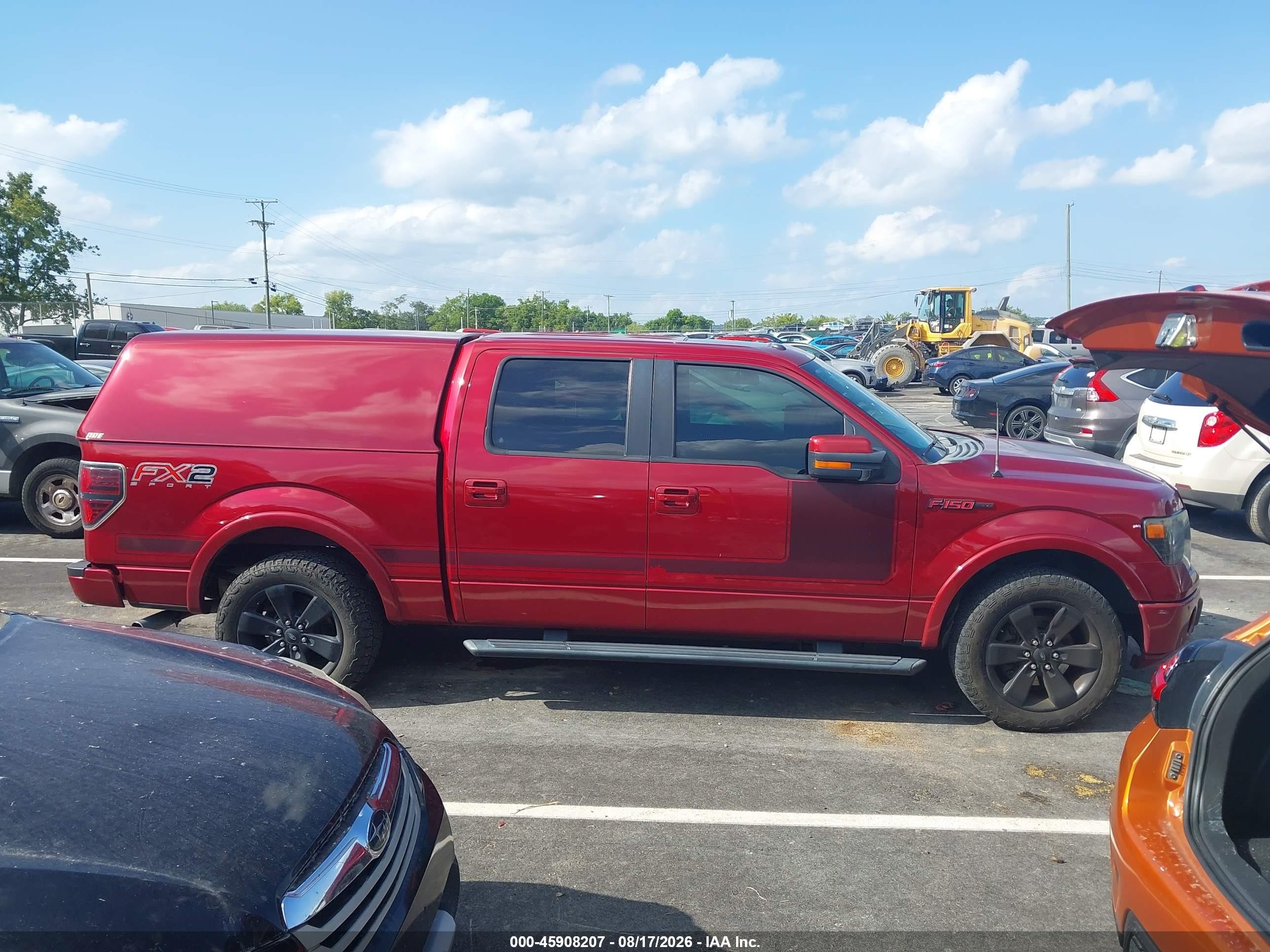 2013 Ford F-150 Fx2 Red vin: 1FTFW1CT8DFD24787