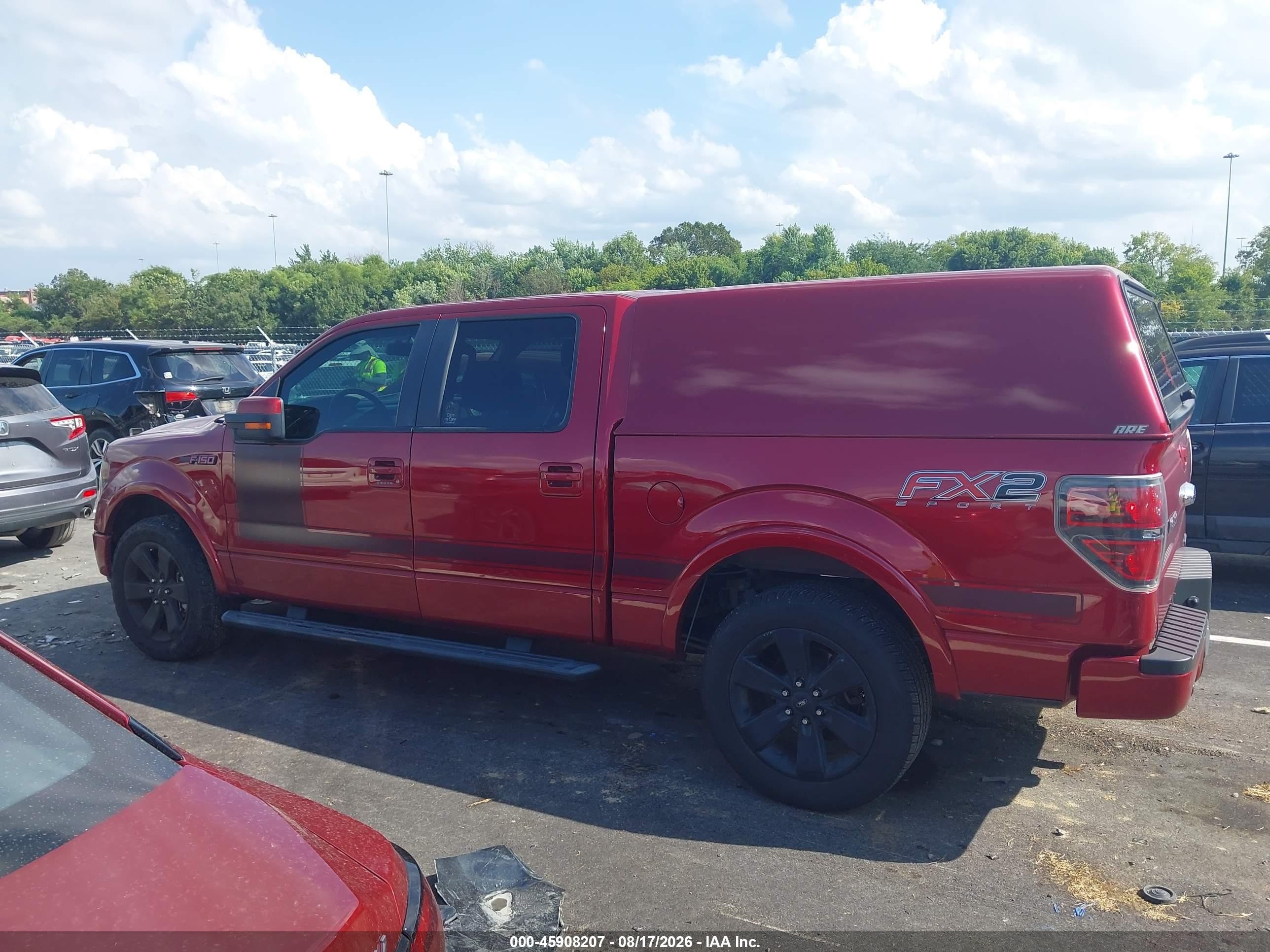 2013 Ford F-150 Fx2 Red vin: 1FTFW1CT8DFD24787