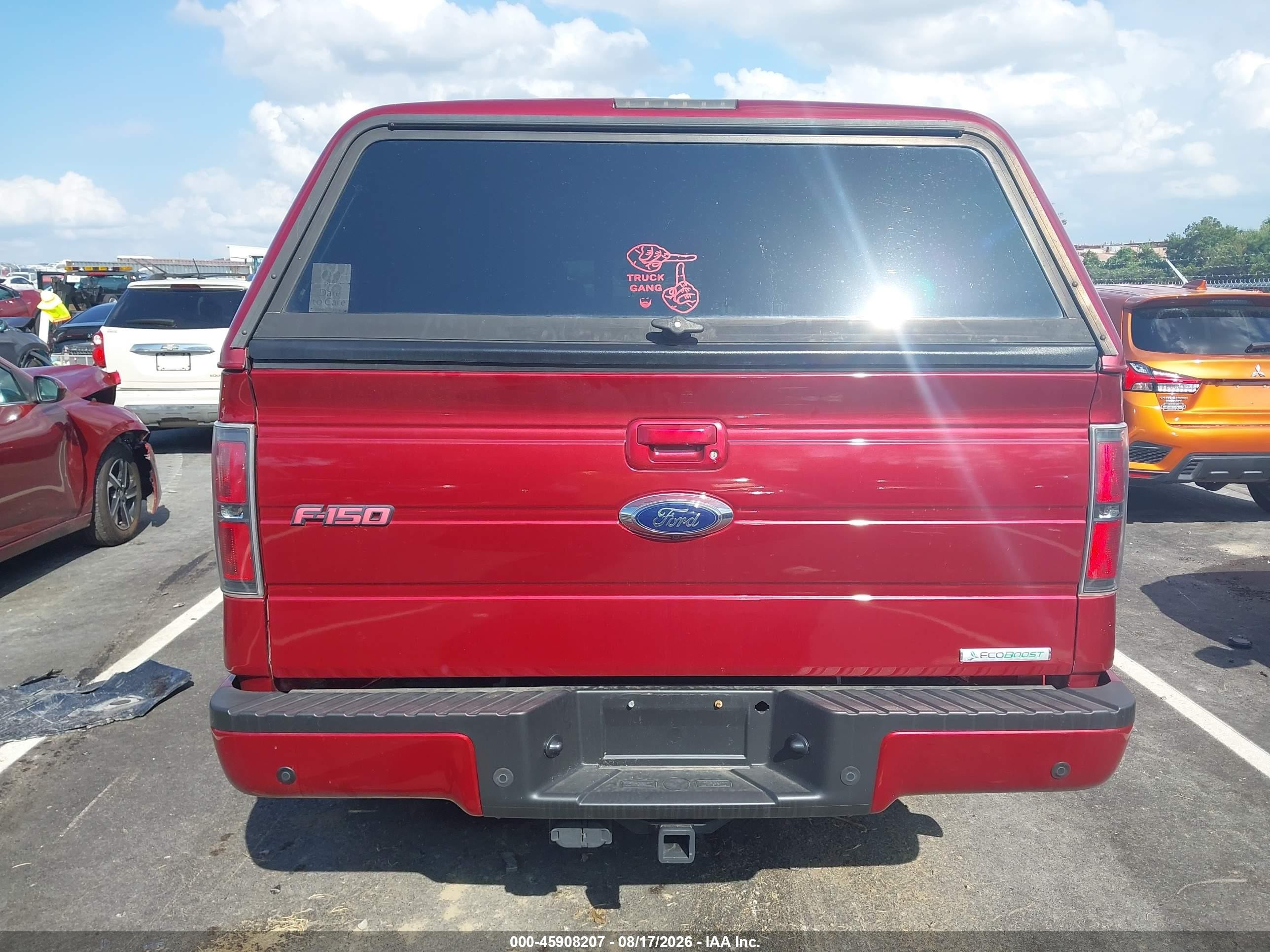 2013 Ford F-150 Fx2 Red vin: 1FTFW1CT8DFD24787