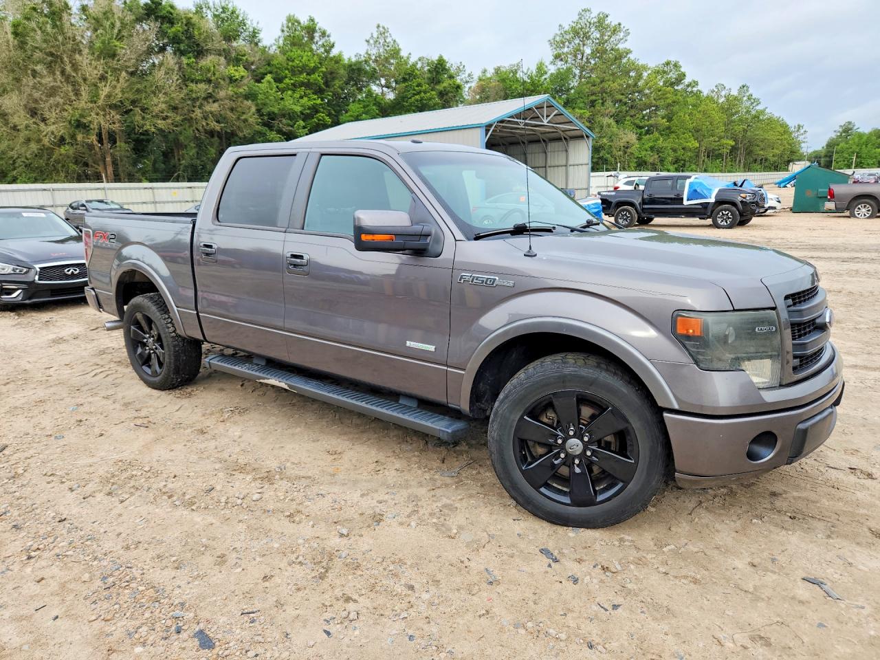 2013 Ford F150 Supercrew Gray vin: 1FTFW1CT8DKF40582