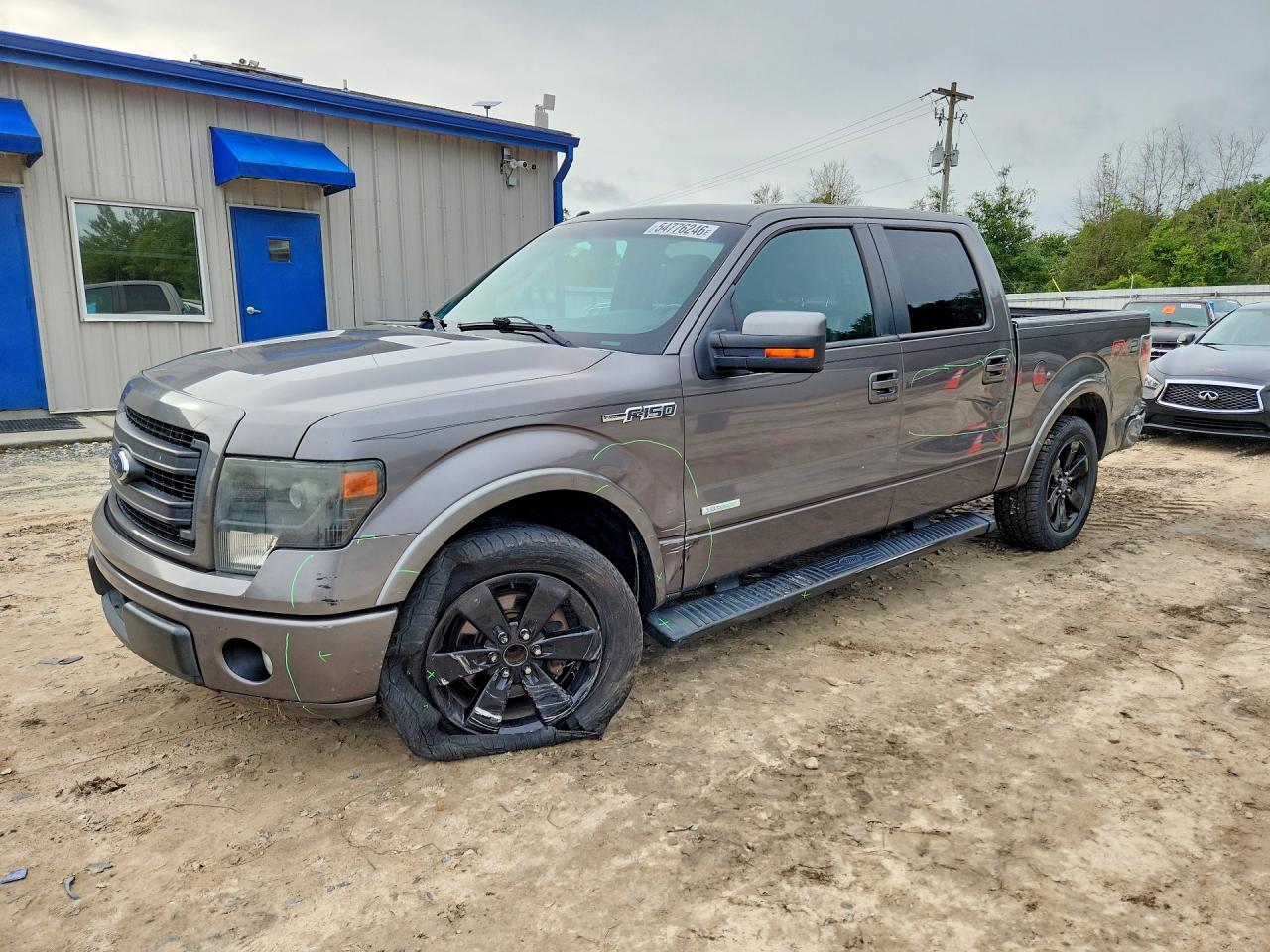 2013 Ford F150 Supercrew Серый vin: 1FTFW1CT8DKF40582