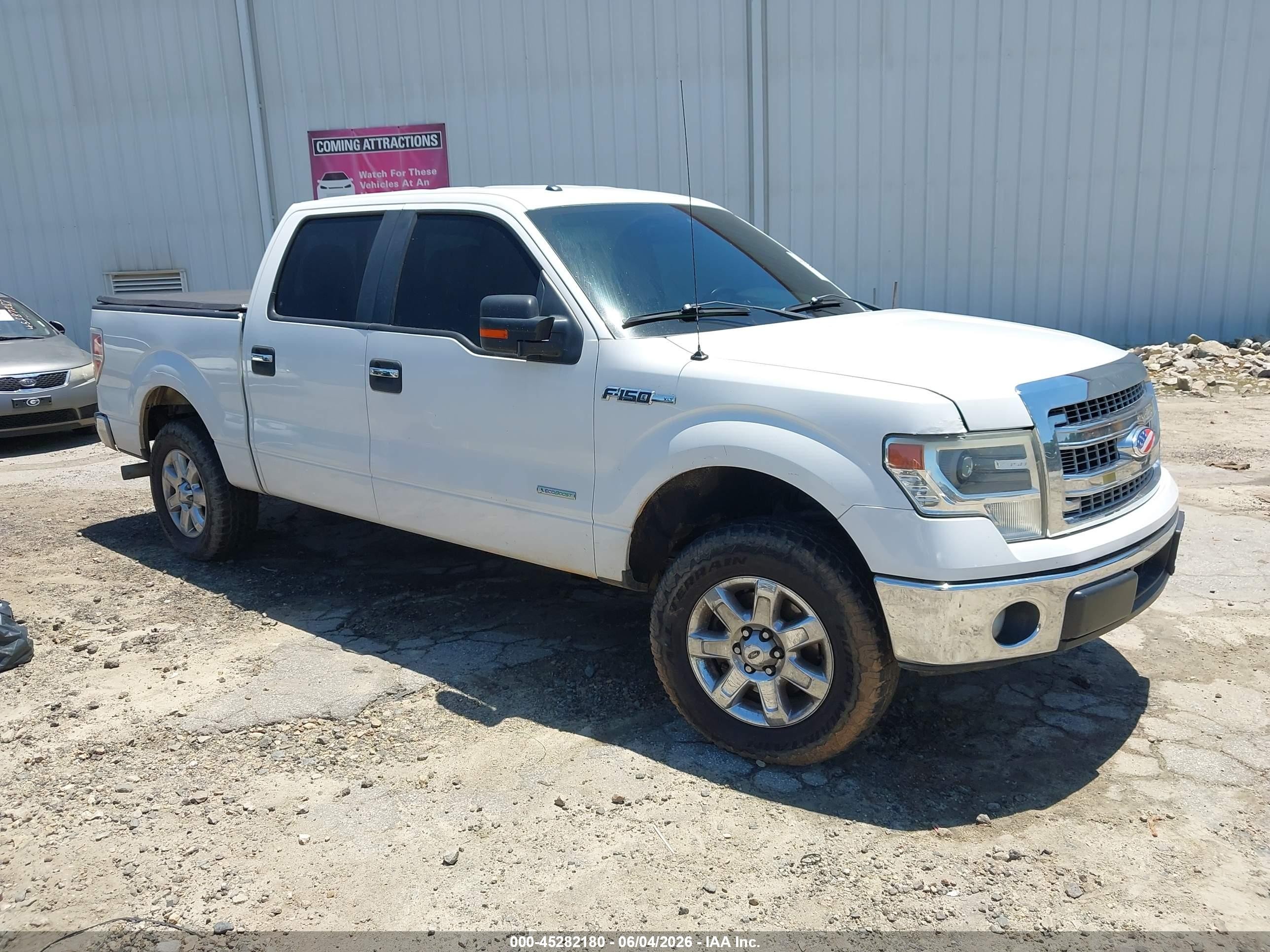 2014 Ford F-150 Xlt White vin: 1FTFW1CT8EFA36124
