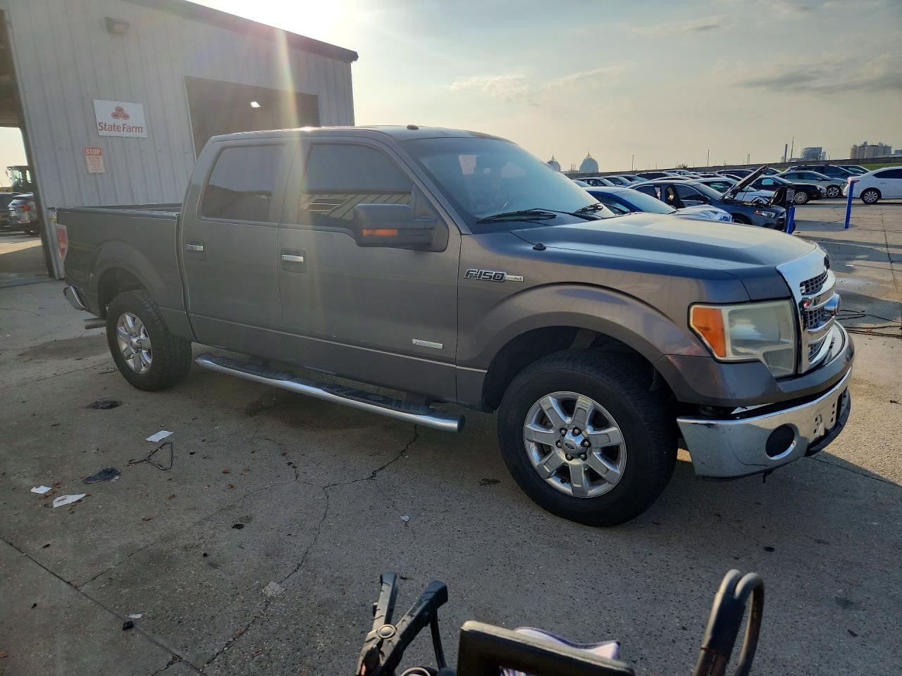 2014 Ford F150 Supercrew Серый vin: 1FTFW1CT8EKF01833
