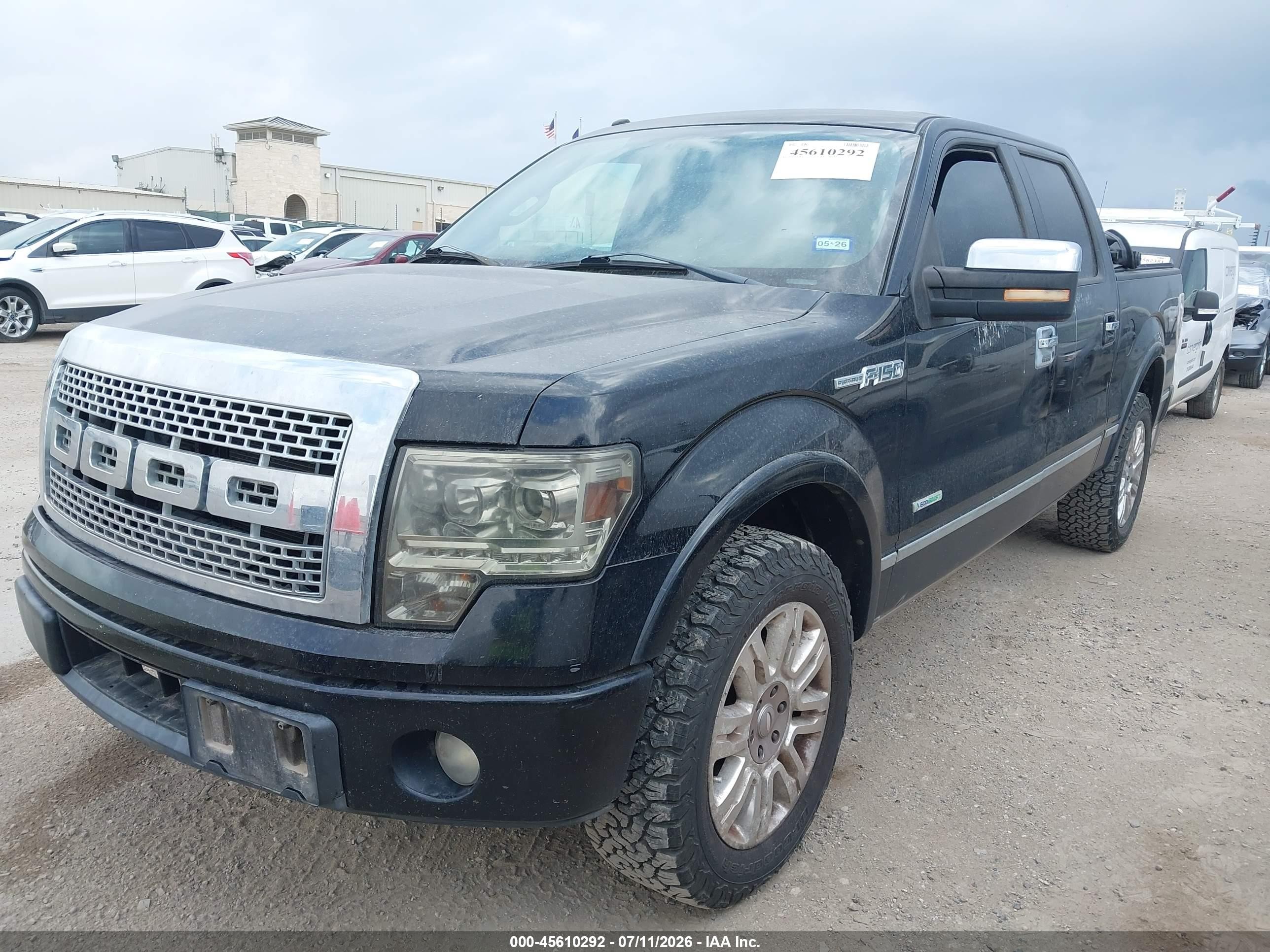 2011 Ford F-150 Platinum Черный vin: 1FTFW1CT9BFC57923
