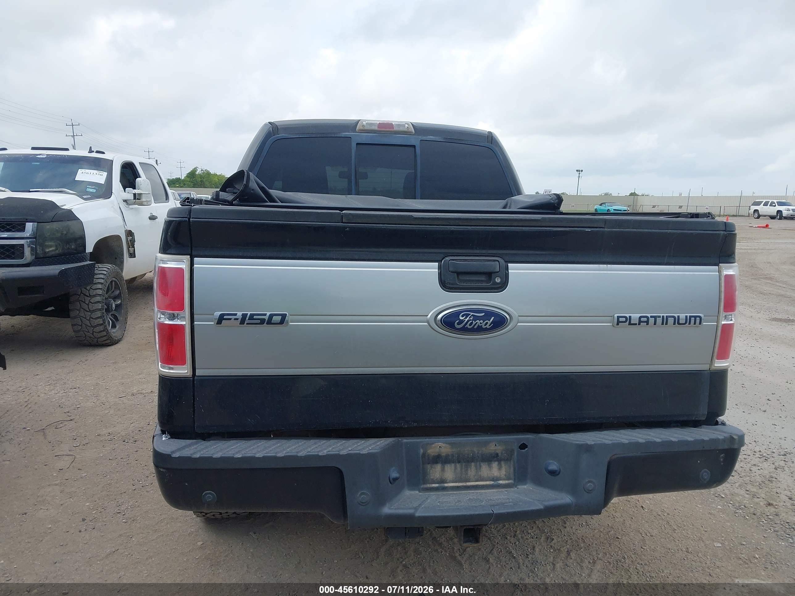 2011 Ford F-150 Platinum Черный vin: 1FTFW1CT9BFC57923