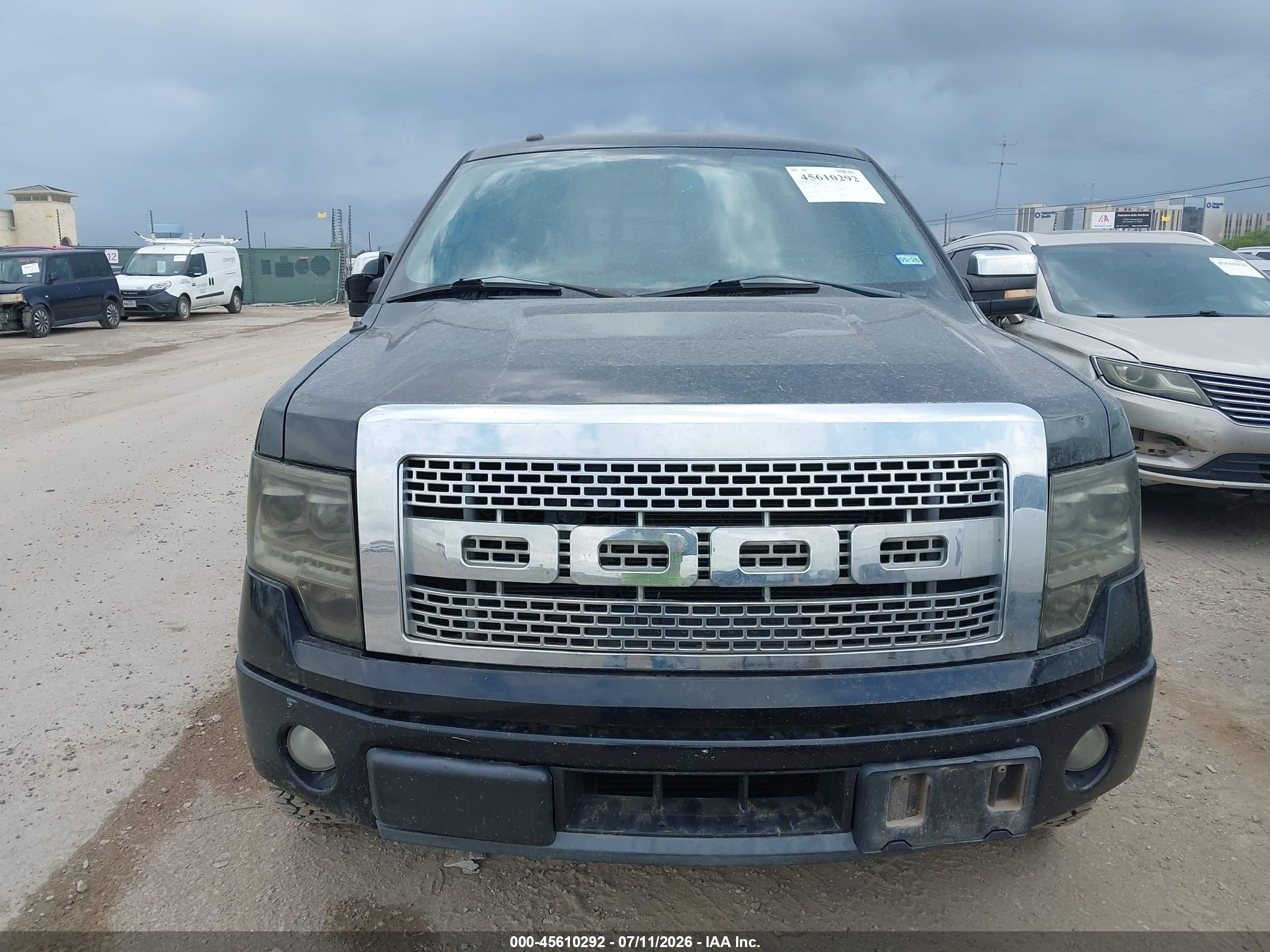 2011 Ford F-150 Platinum Черный vin: 1FTFW1CT9BFC57923