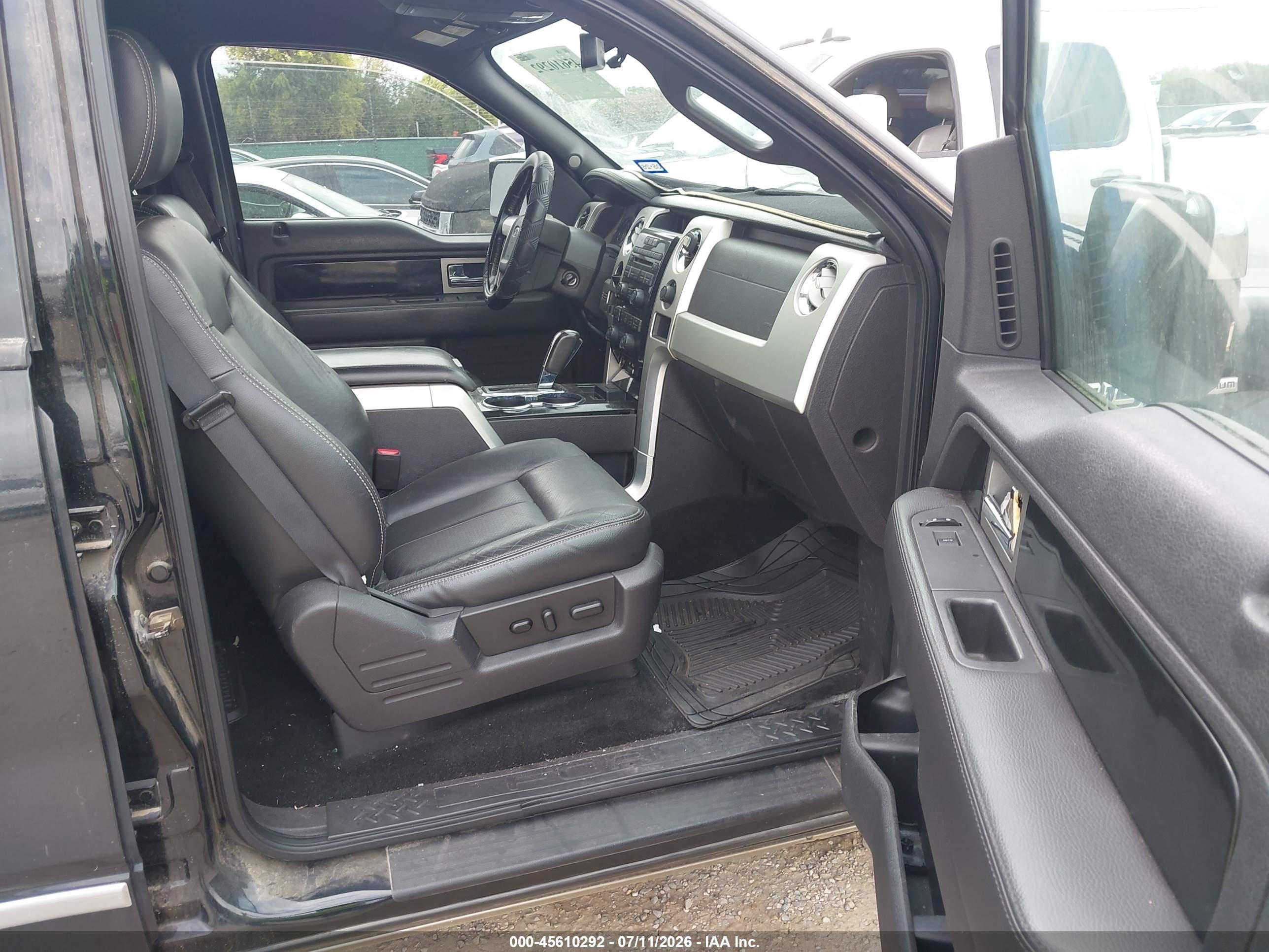 2011 Ford F-150 Platinum Черный vin: 1FTFW1CT9BFC57923