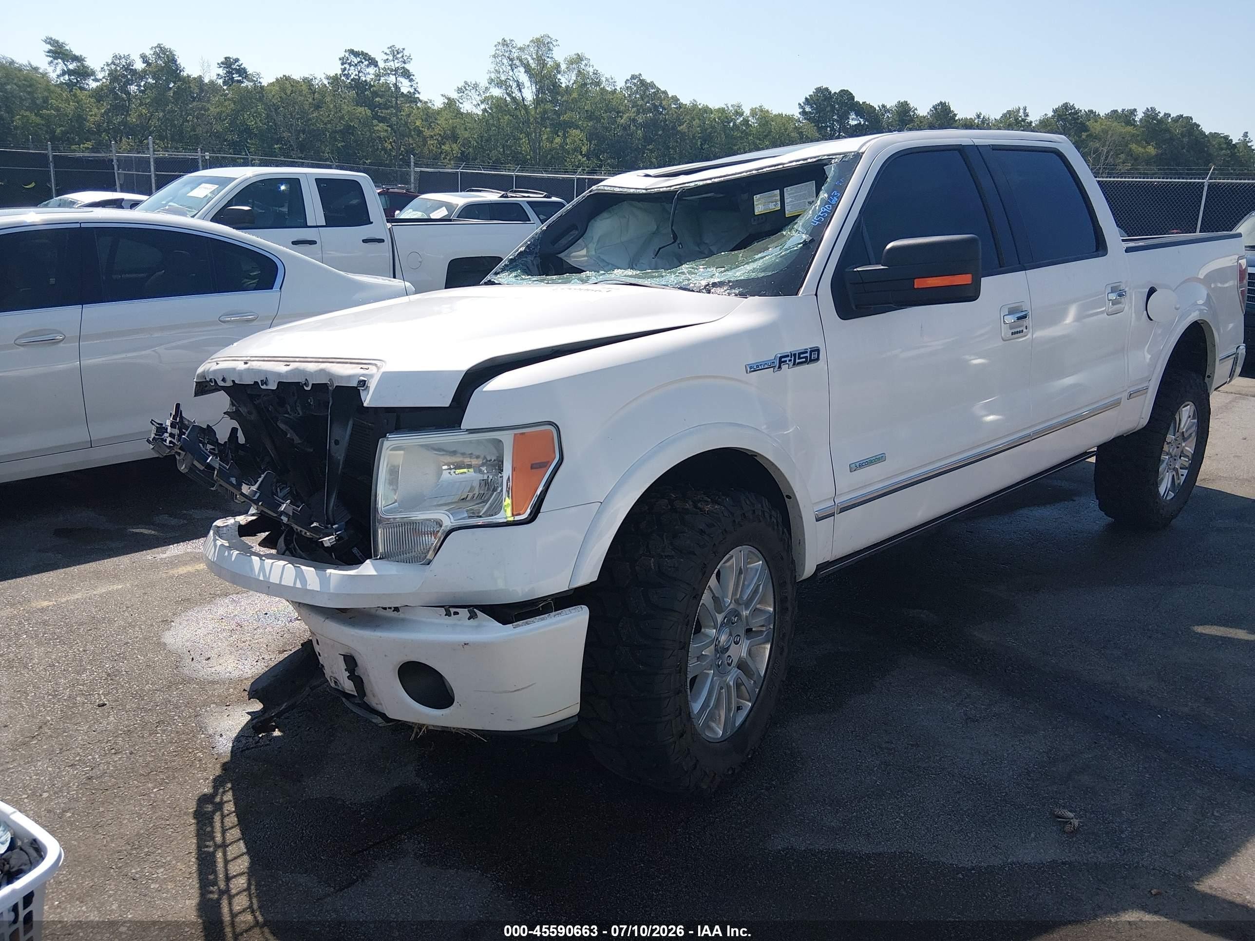 2012 Ford F-150 Fx2/king Ranch/lariat/platinum/xl/xlt Белый vin: 1FTFW1CT9CFA26666