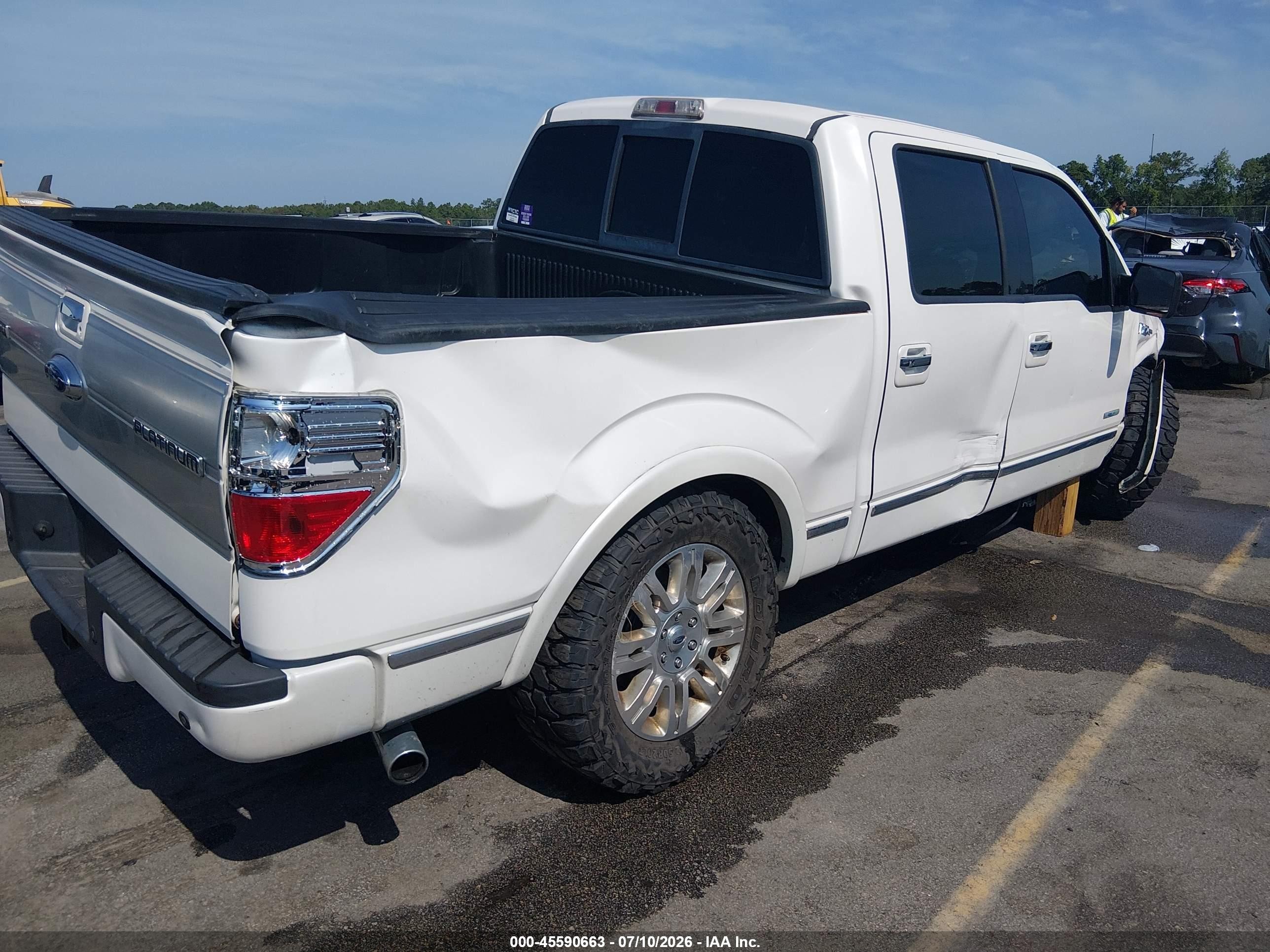 2012 Ford F-150 Fx2/king Ranch/lariat/platinum/xl/xlt Белый vin: 1FTFW1CT9CFA26666