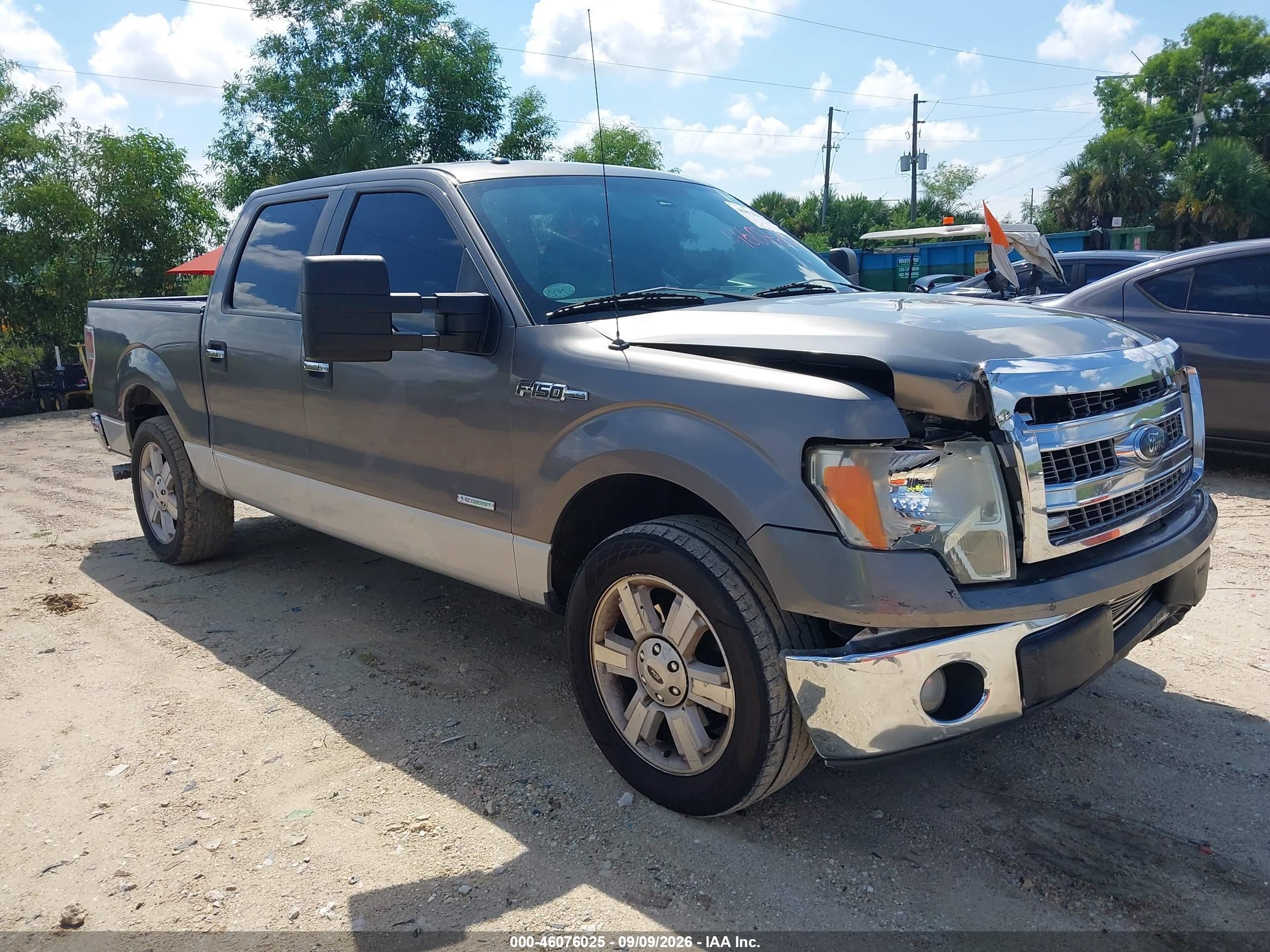 2013 Ford F-150 Xlt Gray vin: 1FTFW1CT9DFA11537
