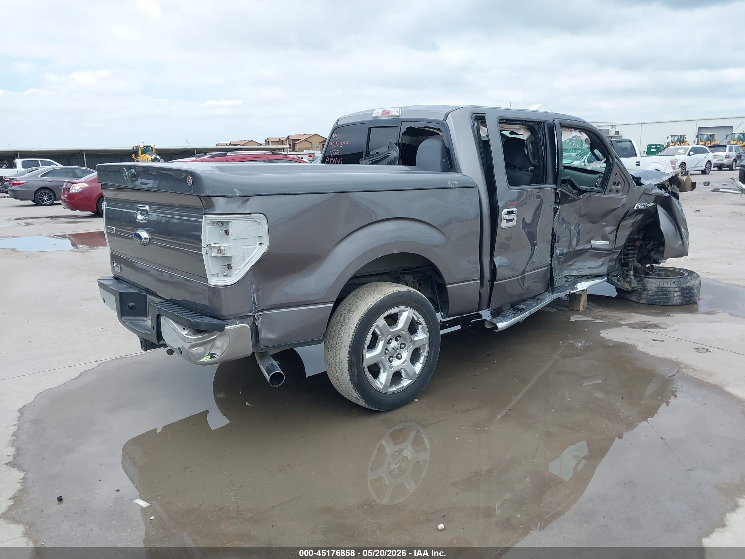 2013 Ford F-150 Xlt Gray vin: 1FTFW1CT9DFA15443