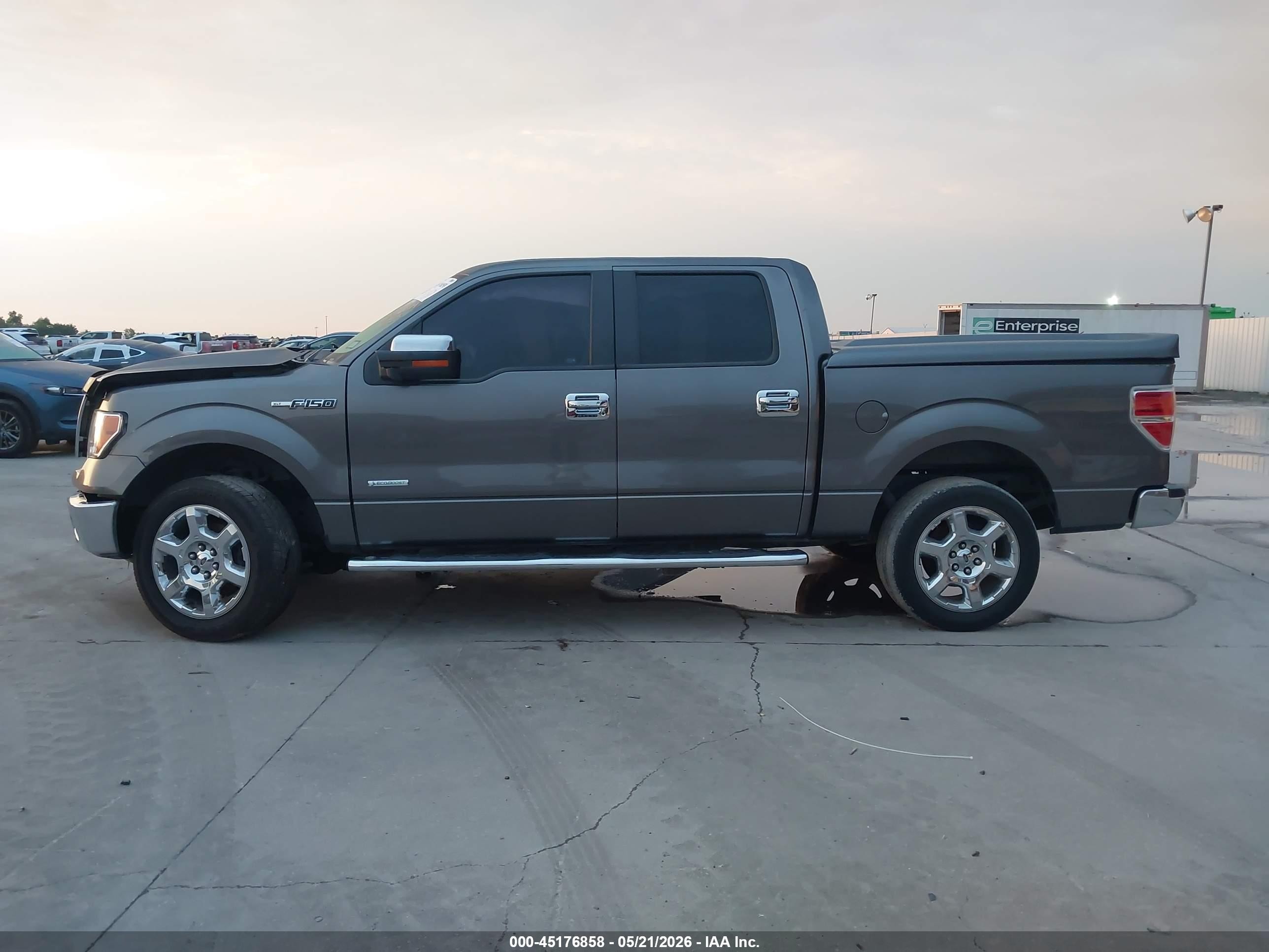 2013 Ford F-150 Xlt Gray vin: 1FTFW1CT9DFA15443