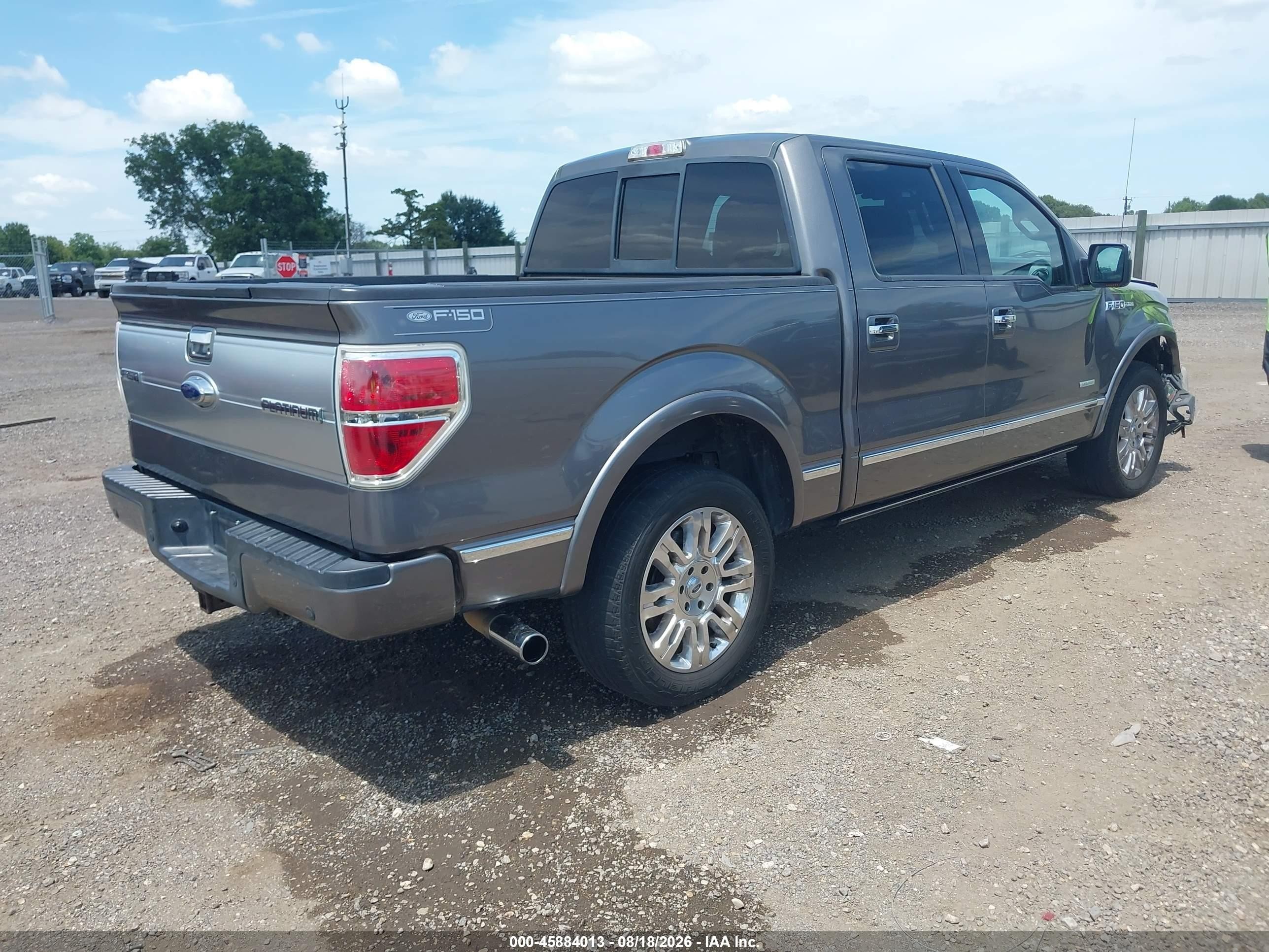 2013 Ford F-150 Platinum Серый vin: 1FTFW1CT9DFB88153