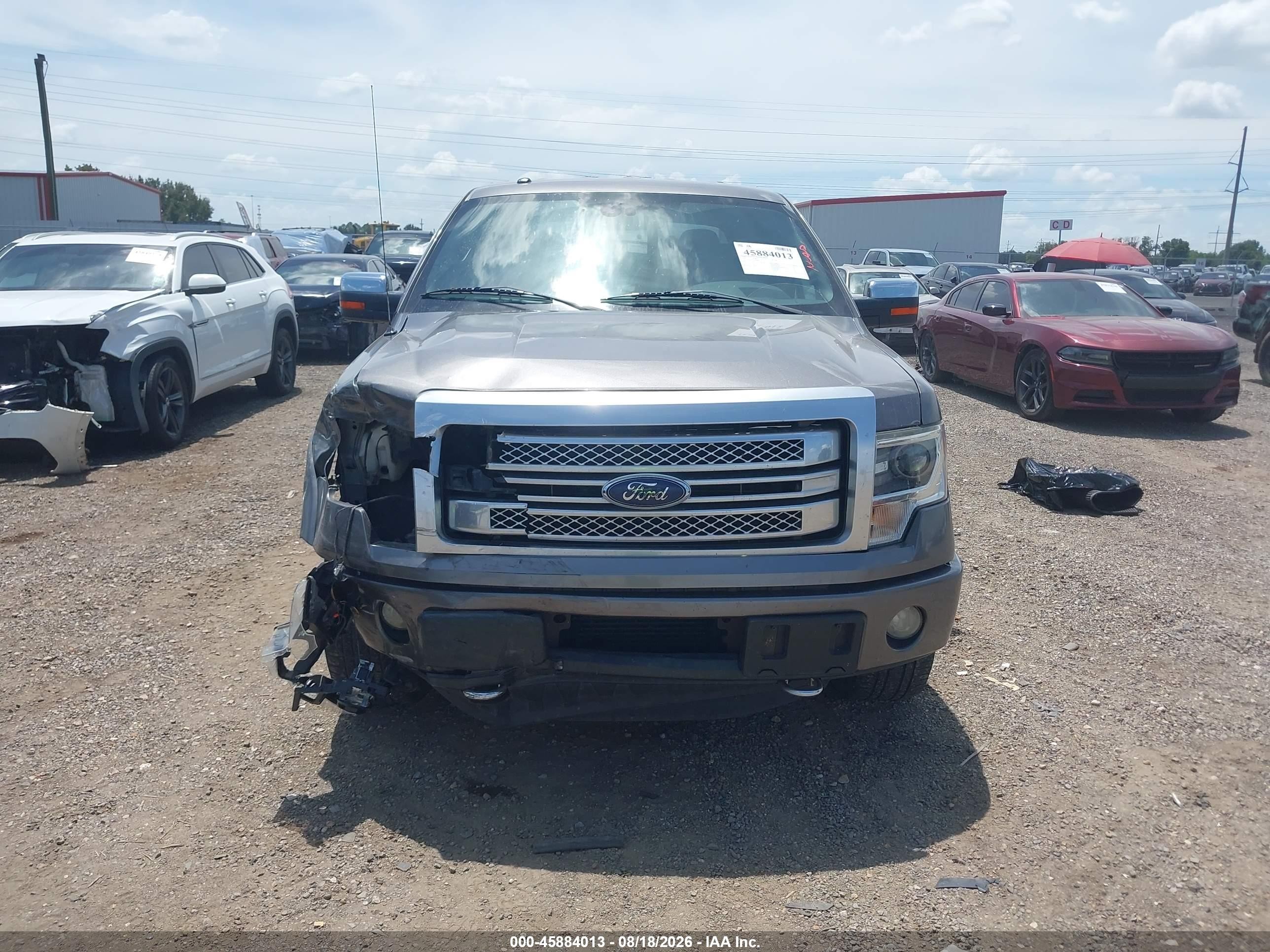 2013 Ford F-150 Platinum Серый vin: 1FTFW1CT9DFB88153