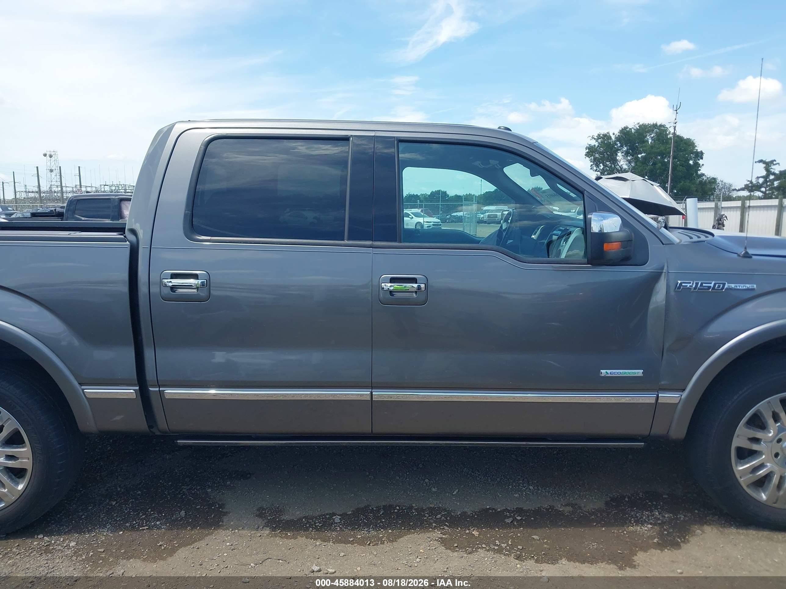 2013 Ford F-150 Platinum Серый vin: 1FTFW1CT9DFB88153