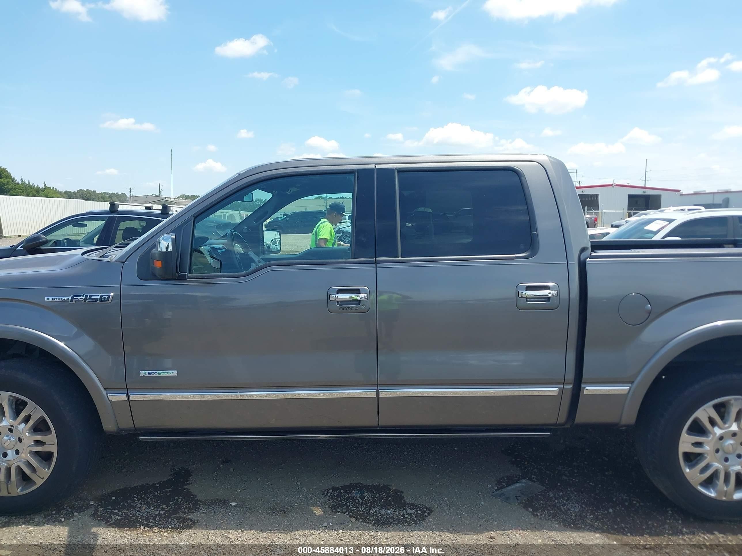 2013 Ford F-150 Platinum Серый vin: 1FTFW1CT9DFB88153