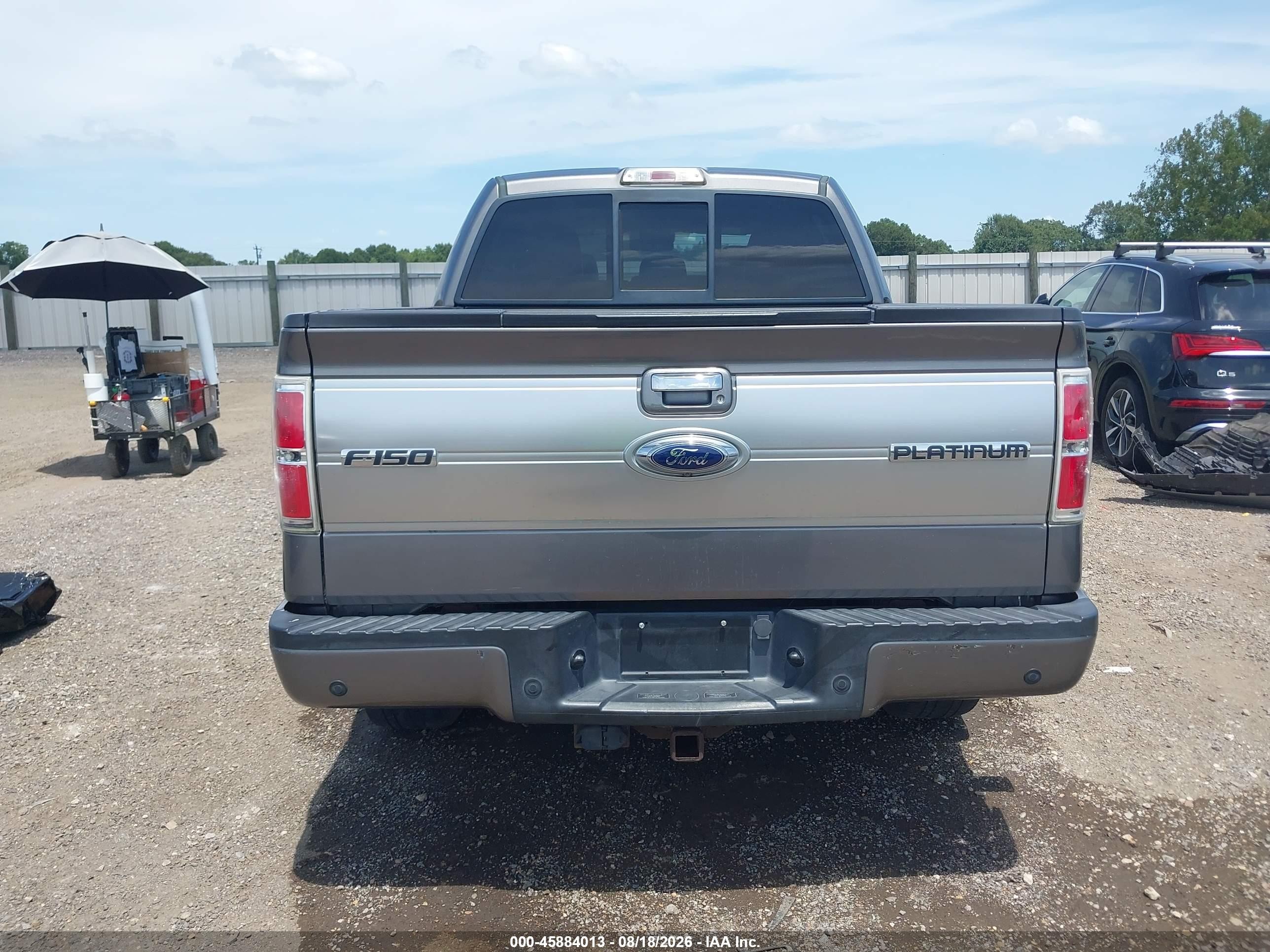 2013 Ford F-150 Platinum Серый vin: 1FTFW1CT9DFB88153