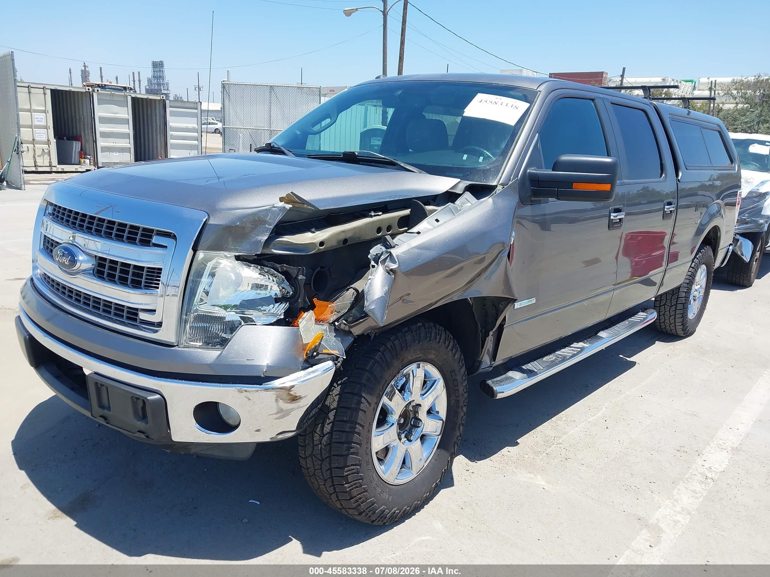 2013 Ford F-150 Xlt Gray vin: 1FTFW1CT9DFD69107
