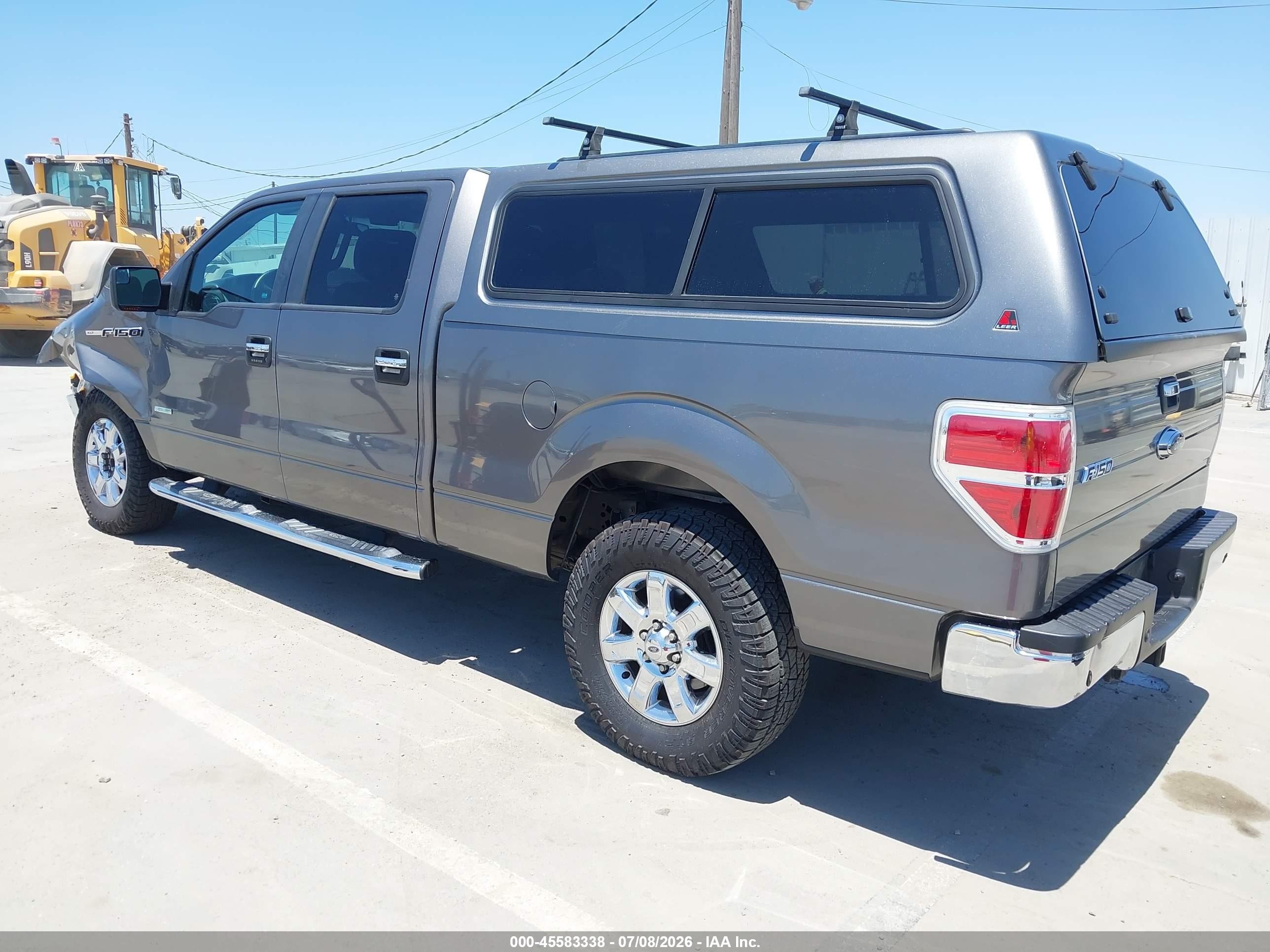 2013 Ford F-150 Xlt Gray vin: 1FTFW1CT9DFD69107