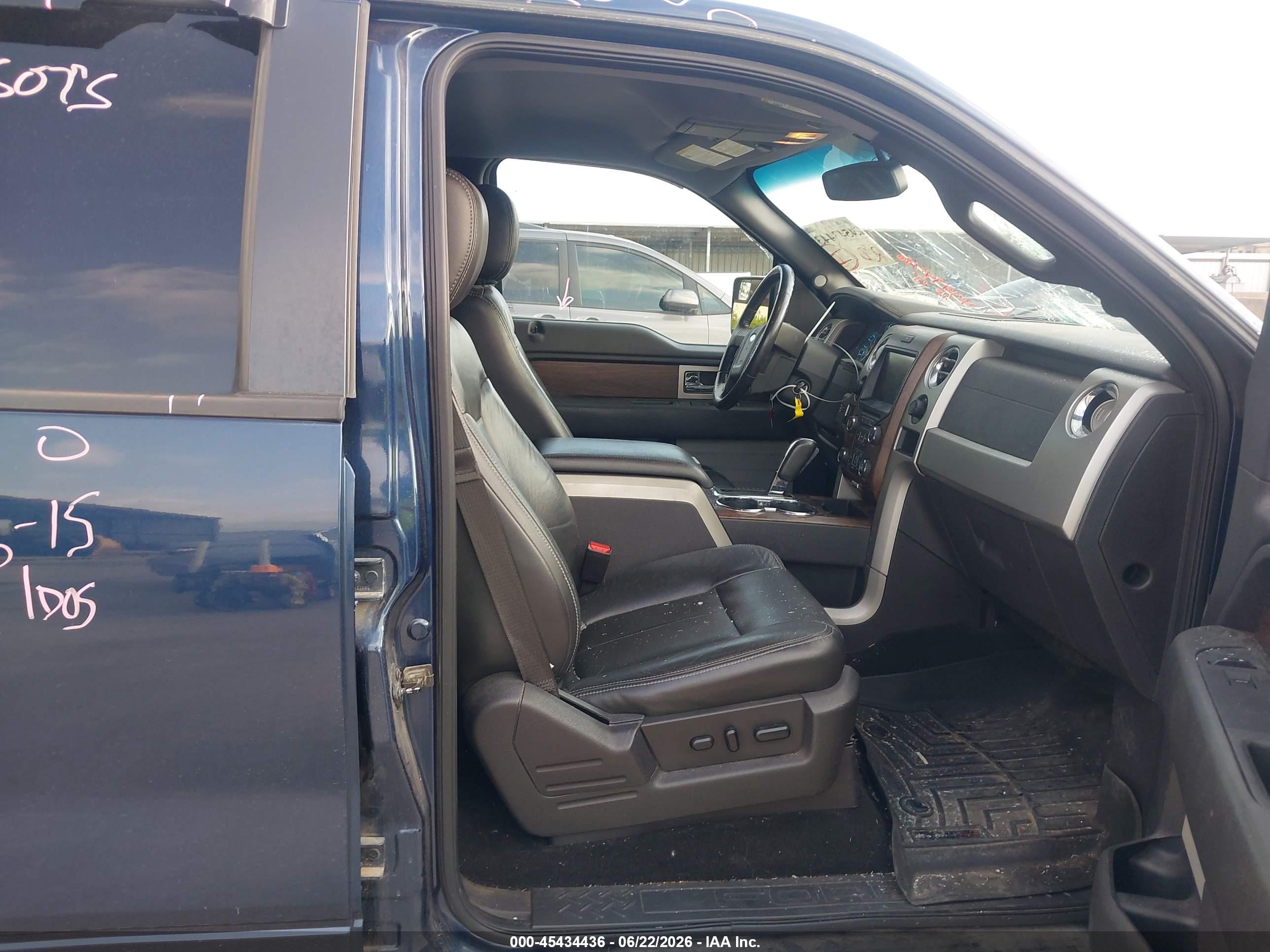 2013 Ford F-150 Lariat Blue vin: 1FTFW1CT9DKD63962