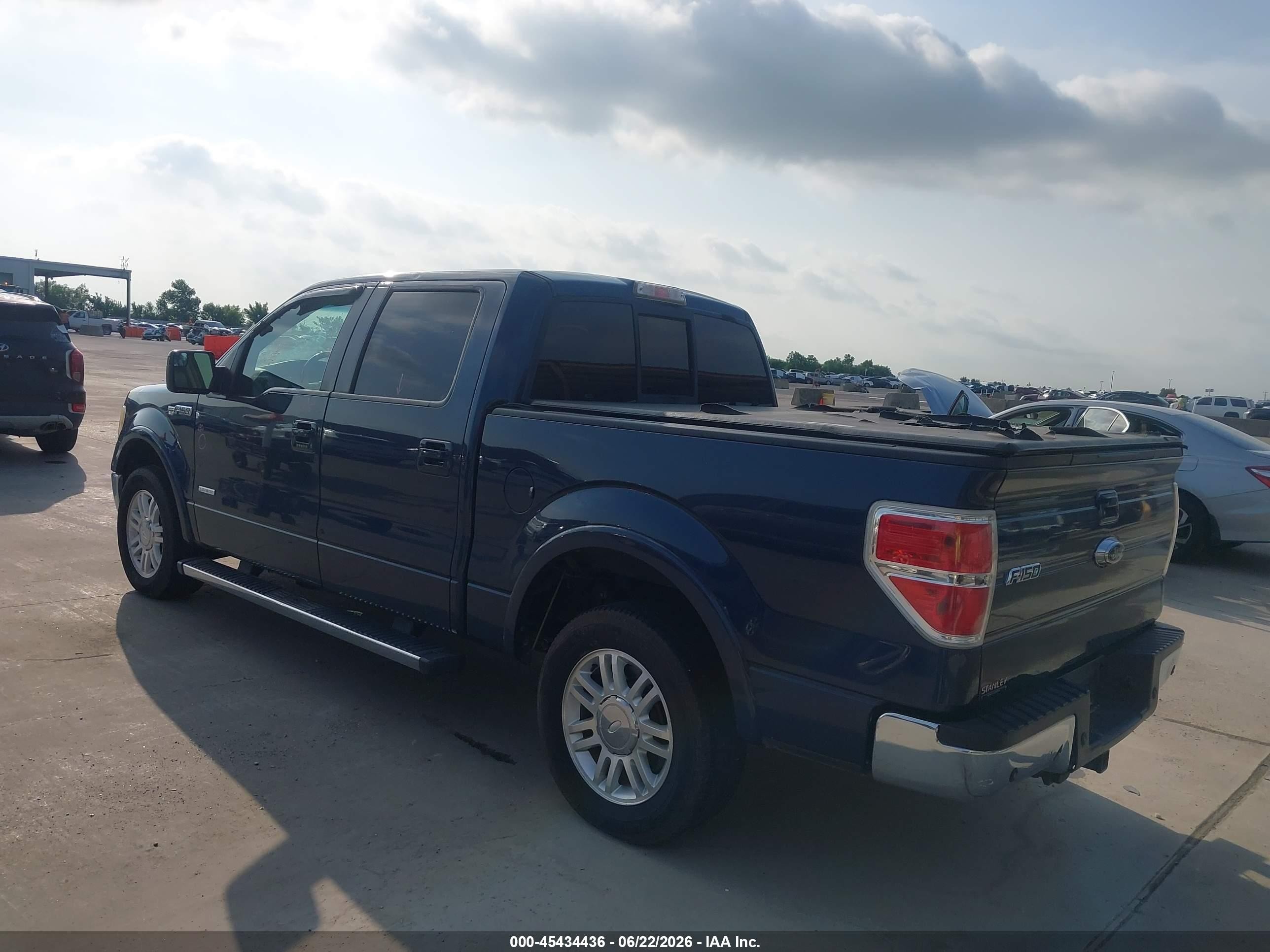2013 Ford F-150 Lariat Blue vin: 1FTFW1CT9DKD63962