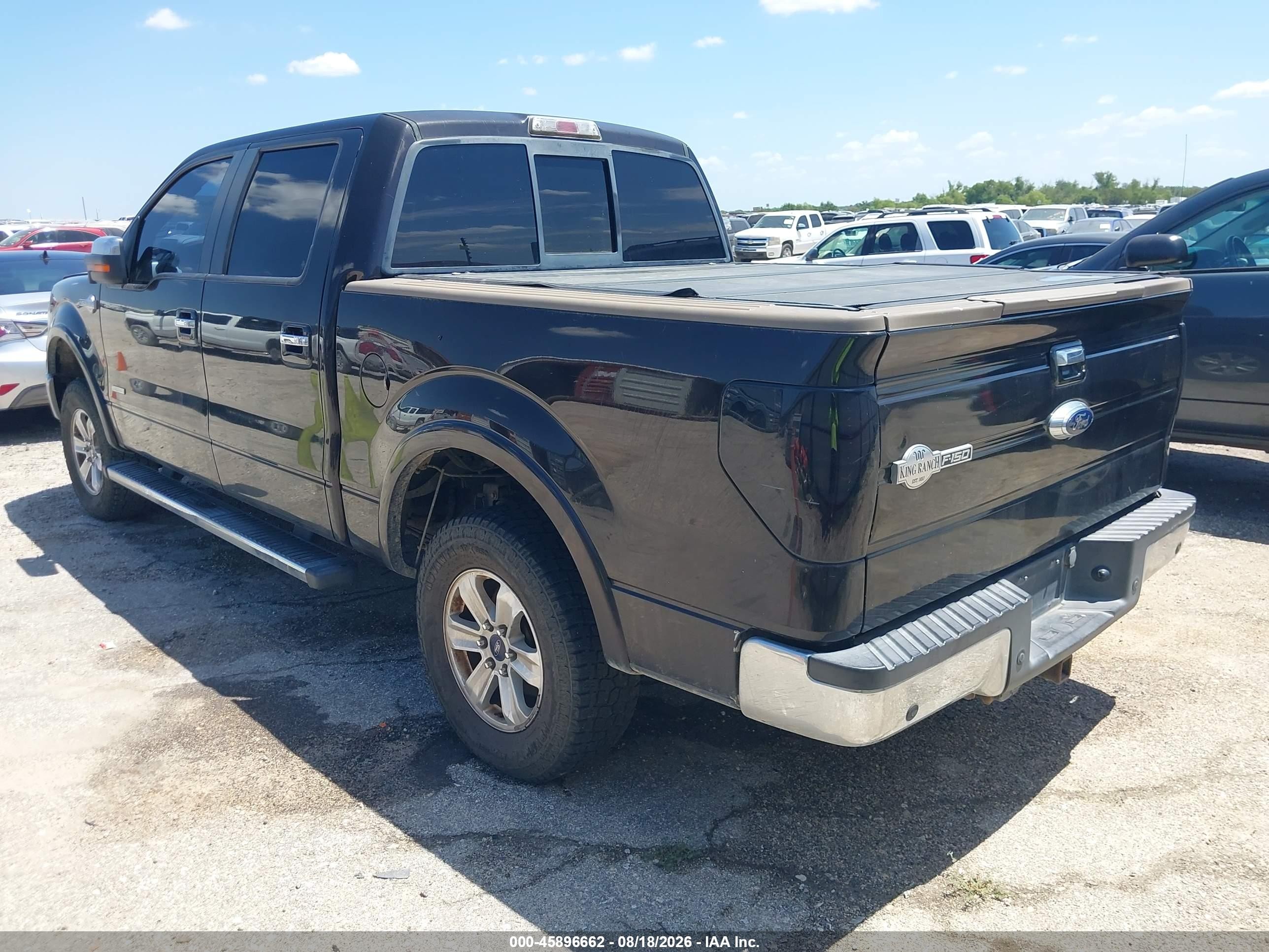 2013 Ford F-150 King Ranch Black vin: 1FTFW1CT9DKF93646