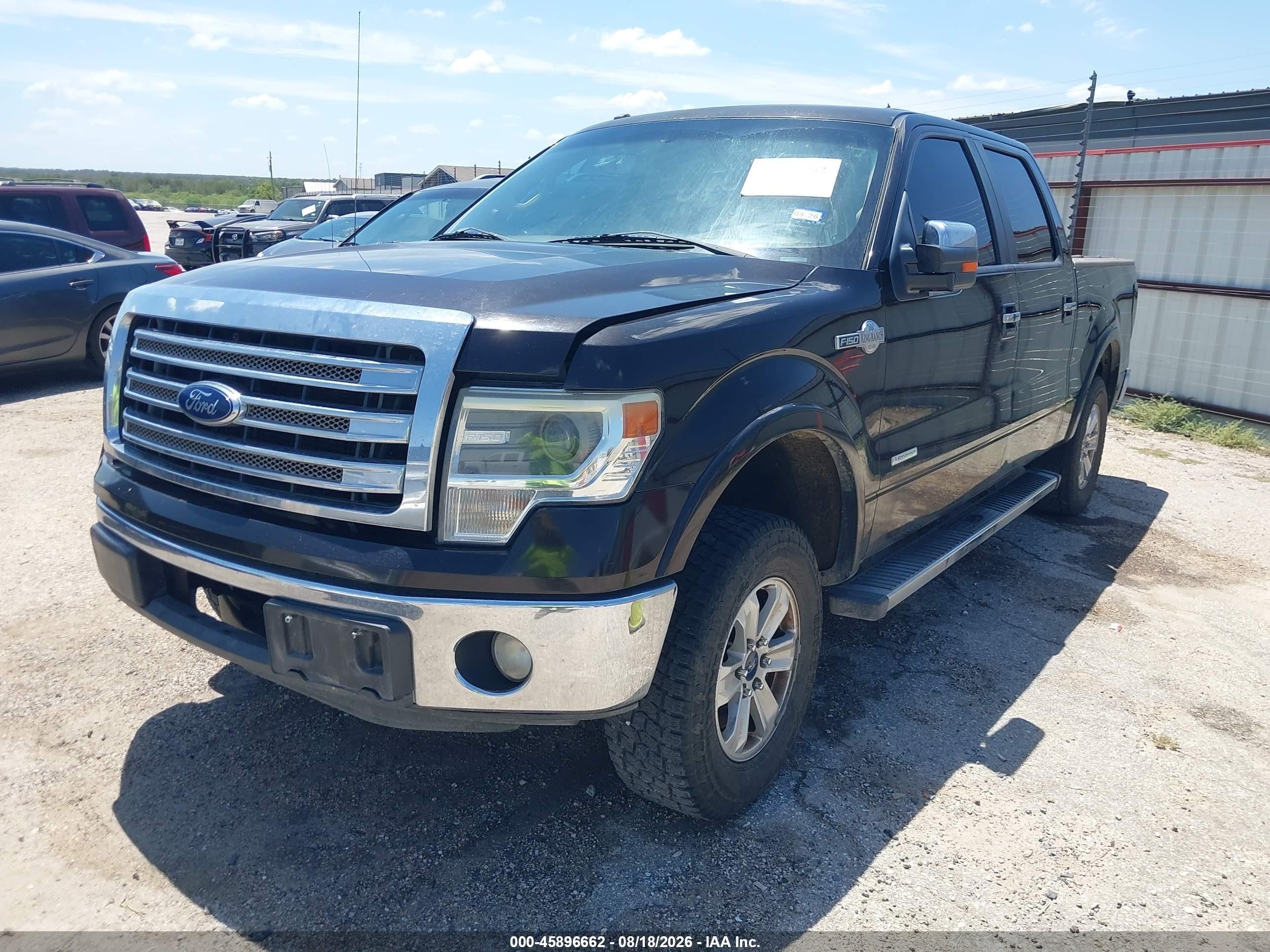 2013 Ford F-150 King Ranch Black vin: 1FTFW1CT9DKF93646