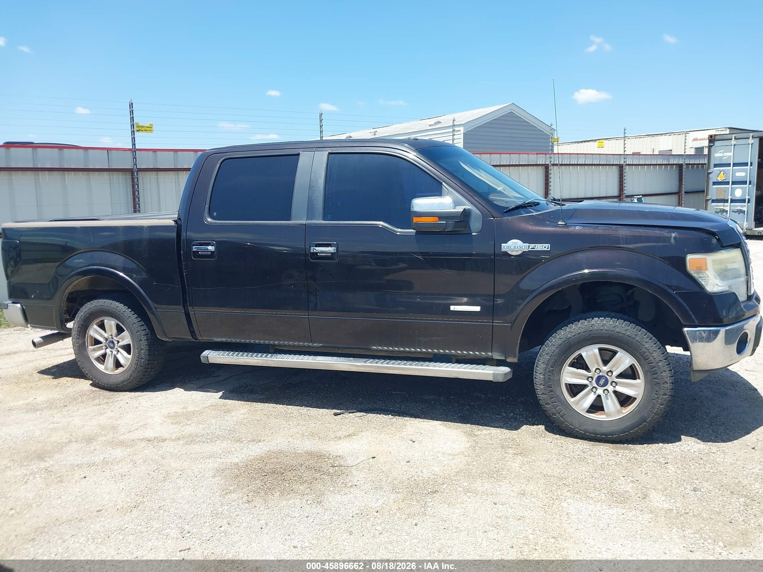 2013 Ford F-150 King Ranch Black vin: 1FTFW1CT9DKF93646
