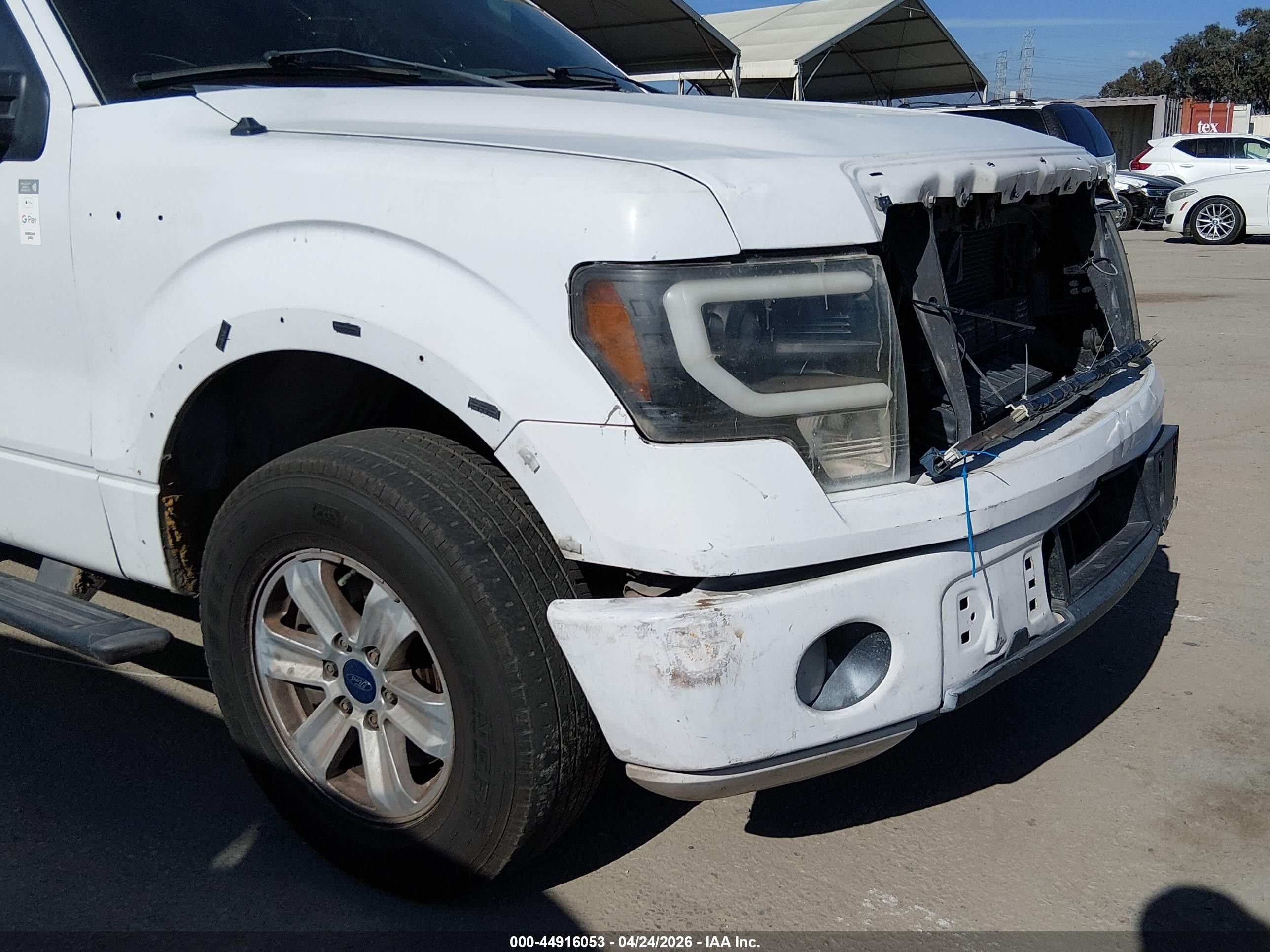 2014 Ford F-150 Fx2 White vin: 1FTFW1CT9EFA75448