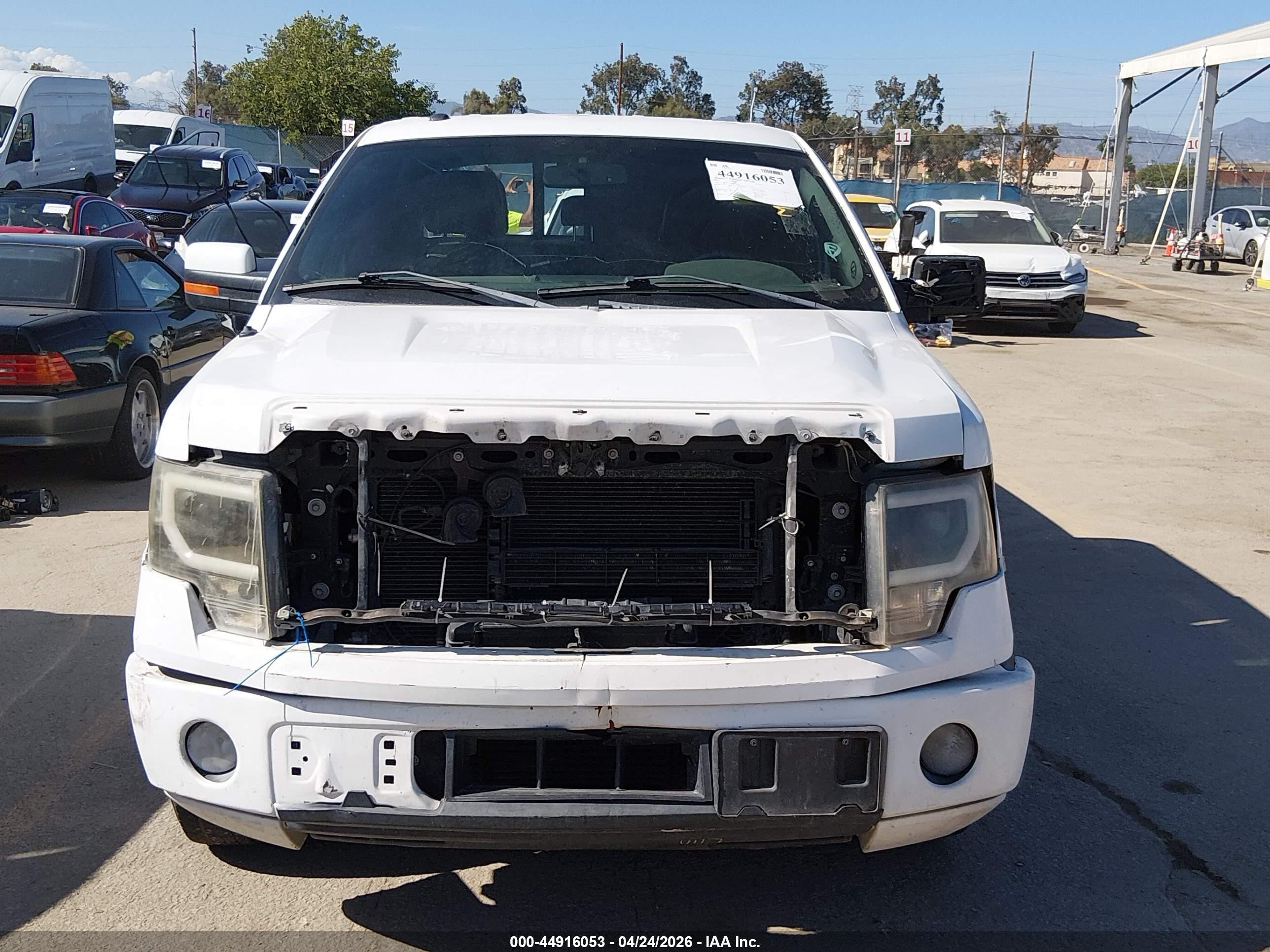 2014 Ford F-150 Fx2 White vin: 1FTFW1CT9EFA75448
