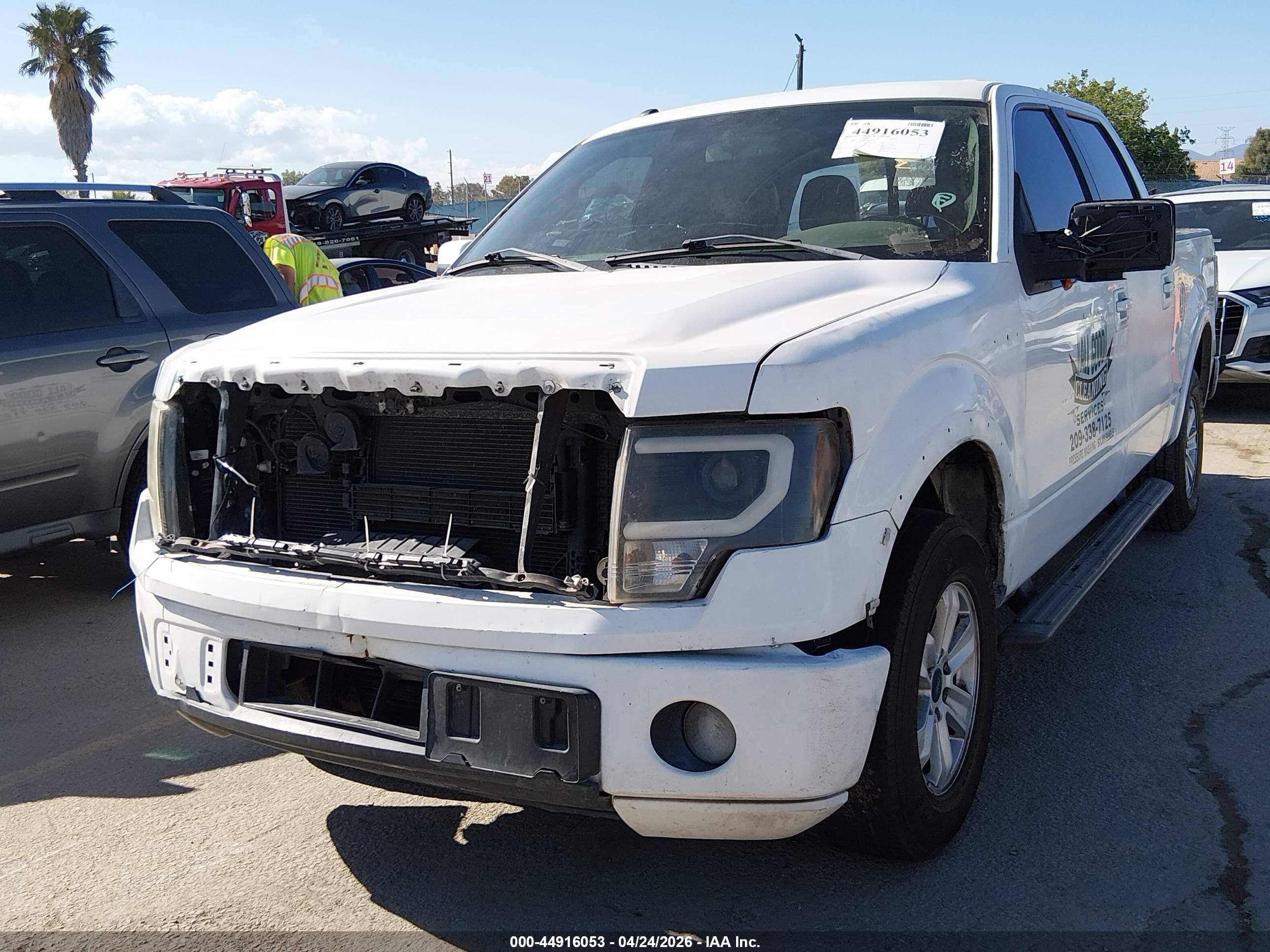 2014 Ford F-150 Fx2 White vin: 1FTFW1CT9EFA75448