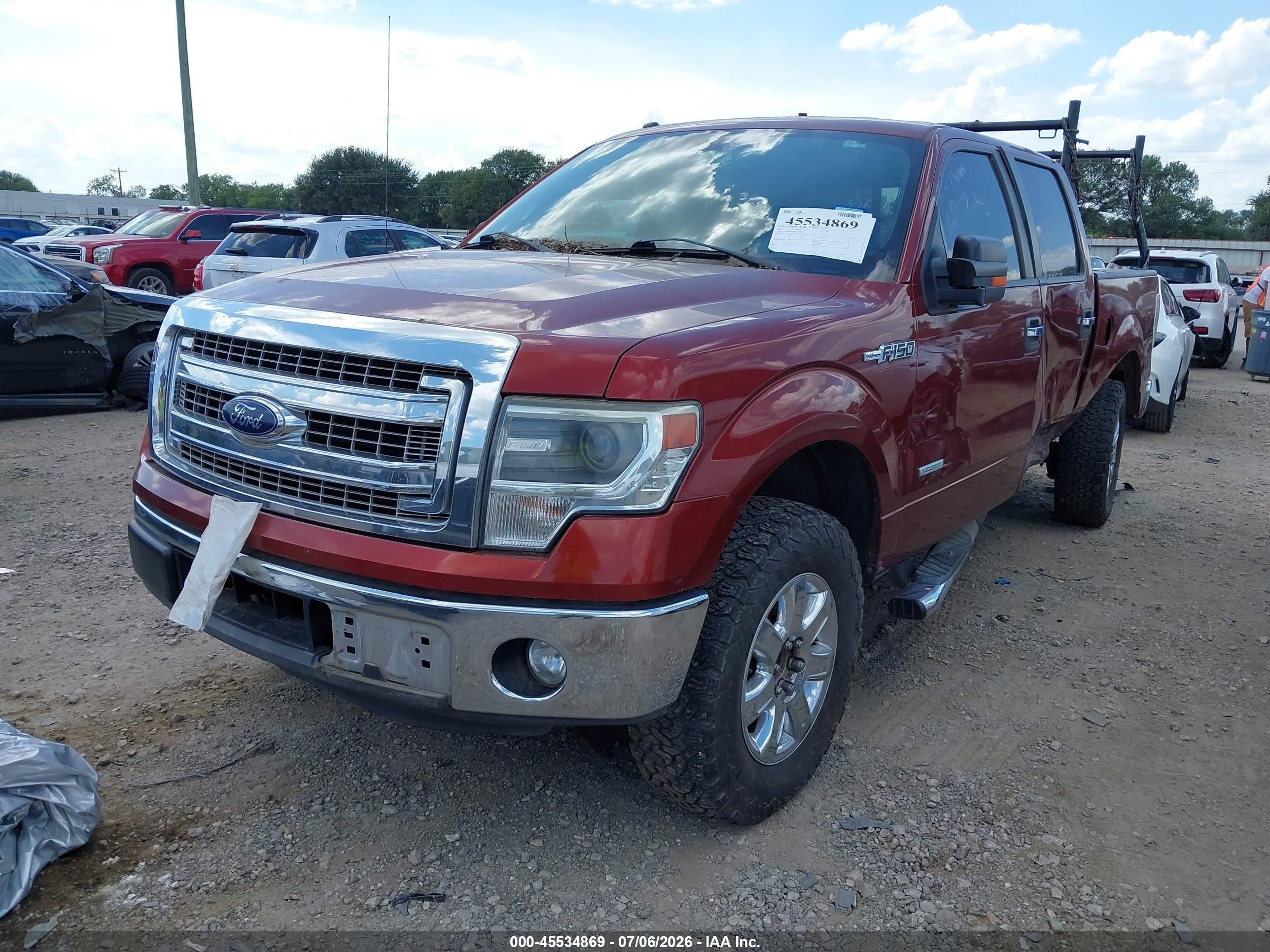 2014 Ford F-150 Xlt Burgundy vin: 1FTFW1CT9EKD37802