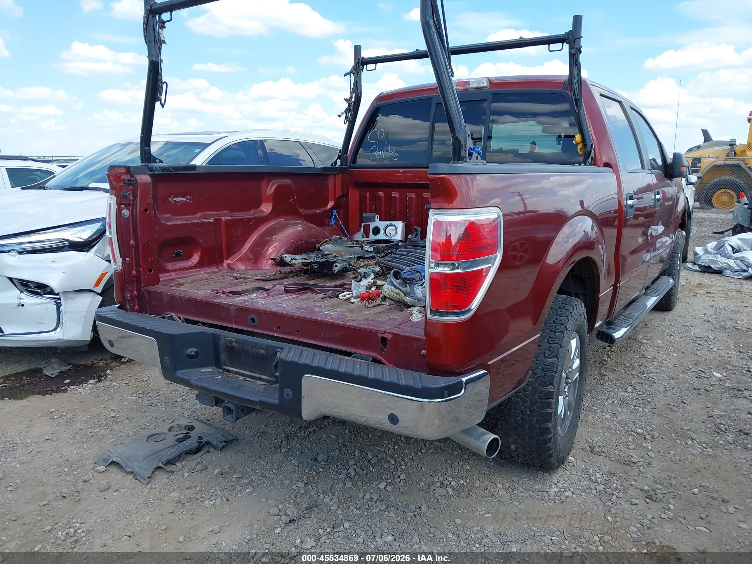 2014 Ford F-150 Xlt Burgundy vin: 1FTFW1CT9EKD37802