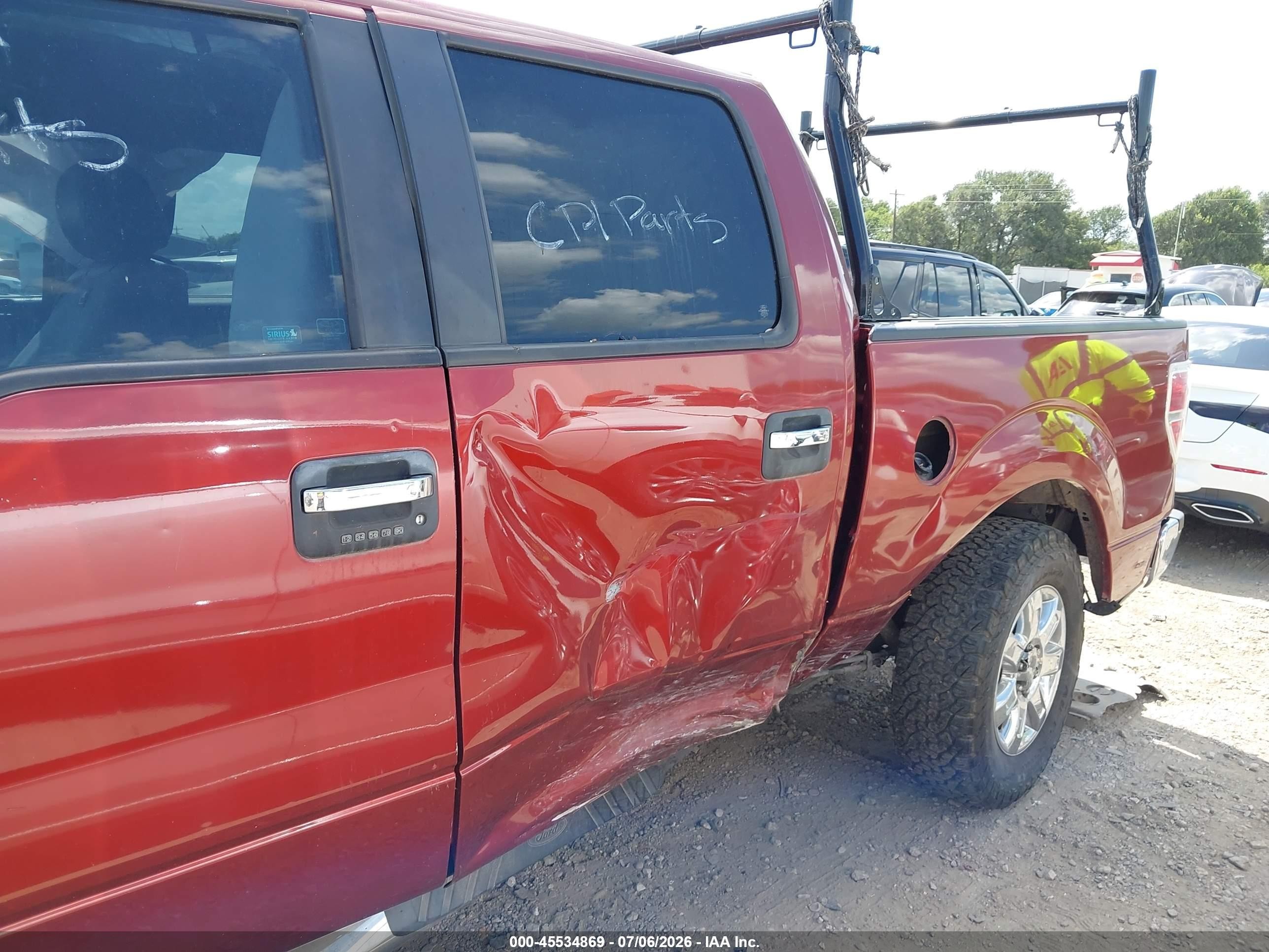 2014 Ford F-150 Xlt Burgundy vin: 1FTFW1CT9EKD37802
