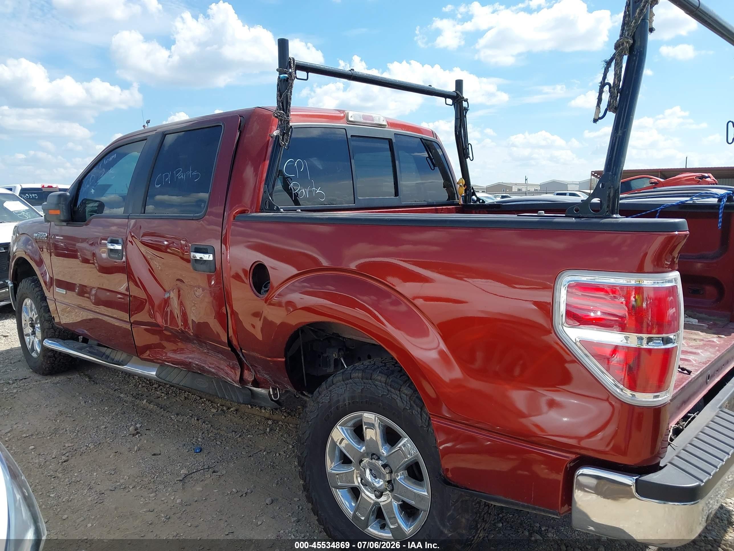 2014 Ford F-150 Xlt Burgundy vin: 1FTFW1CT9EKD37802