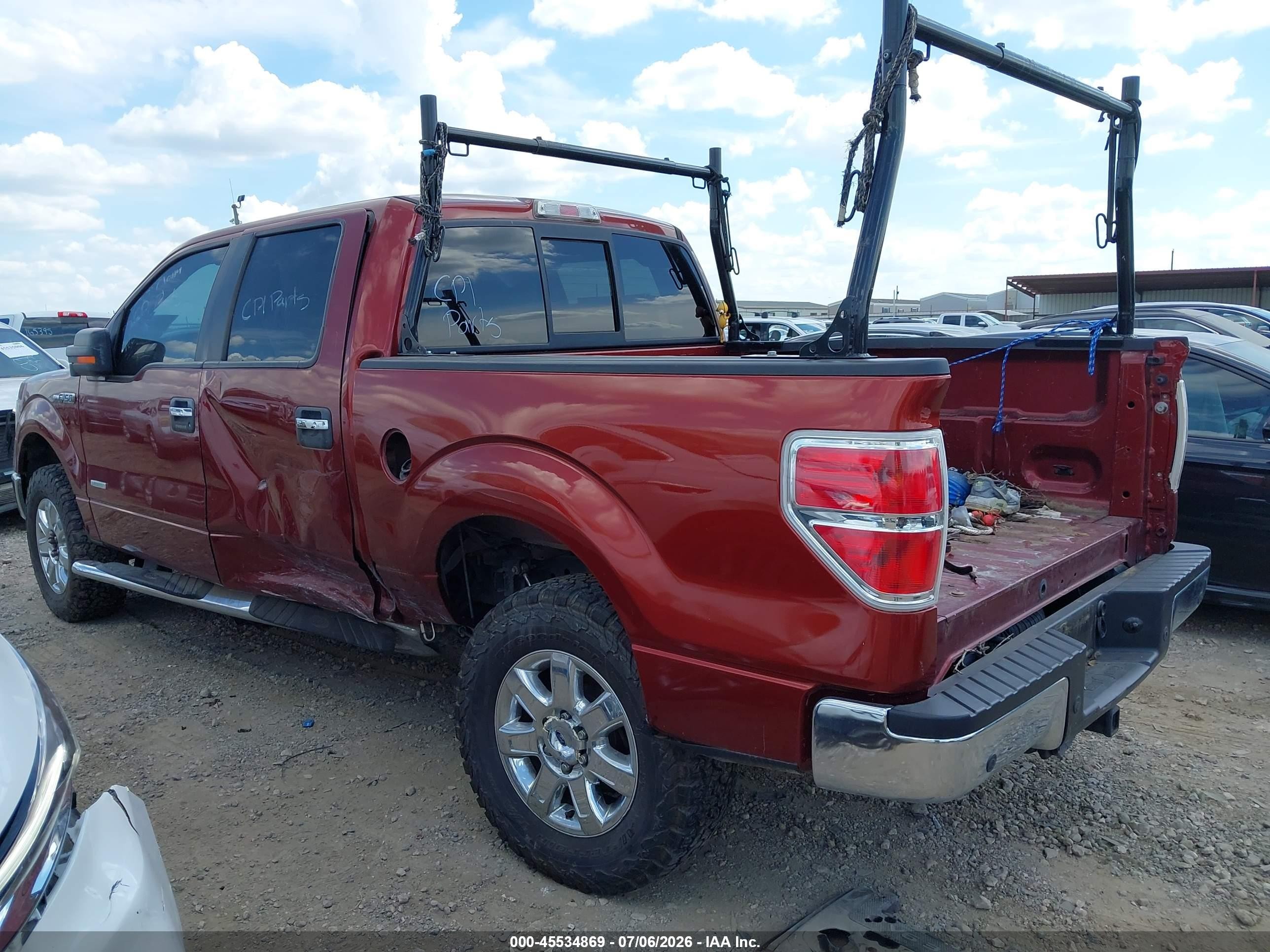 2014 Ford F-150 Xlt Burgundy vin: 1FTFW1CT9EKD37802