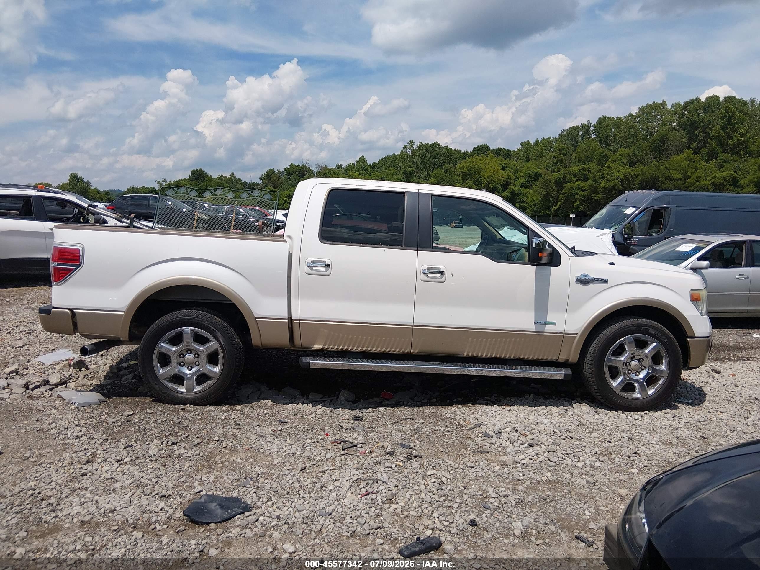 2014 Ford F-150 King Ranch White vin: 1FTFW1CT9EKD49593