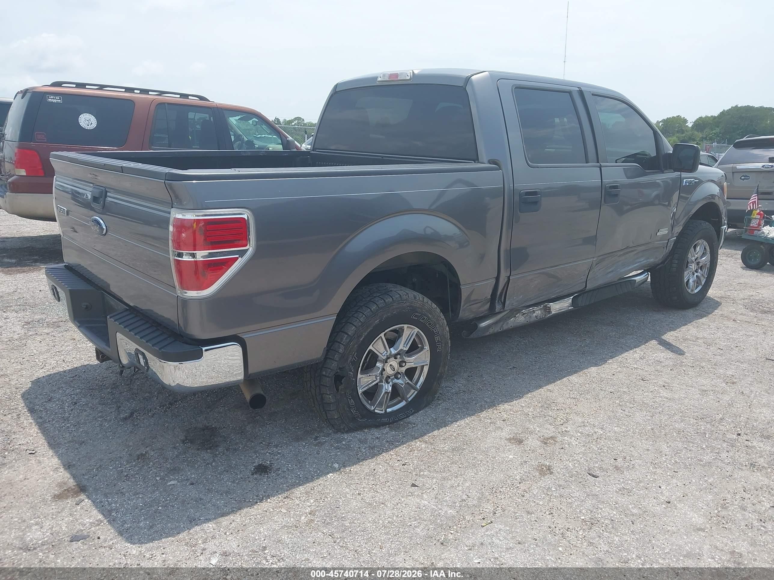 2014 Ford F-150 Xlt Gray vin: 1FTFW1CT9EKE17603