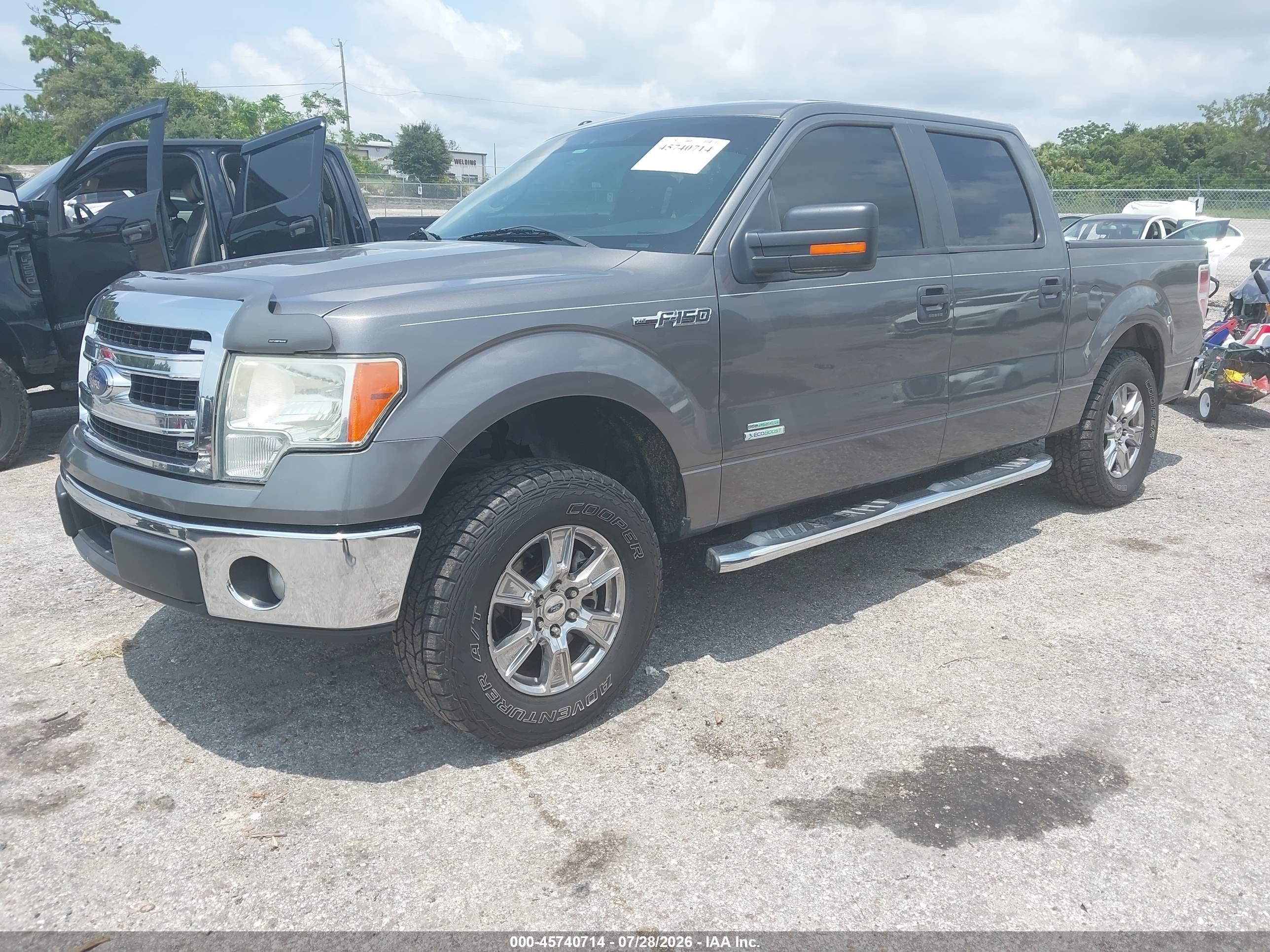 2014 Ford F-150 Xlt Gray vin: 1FTFW1CT9EKE17603