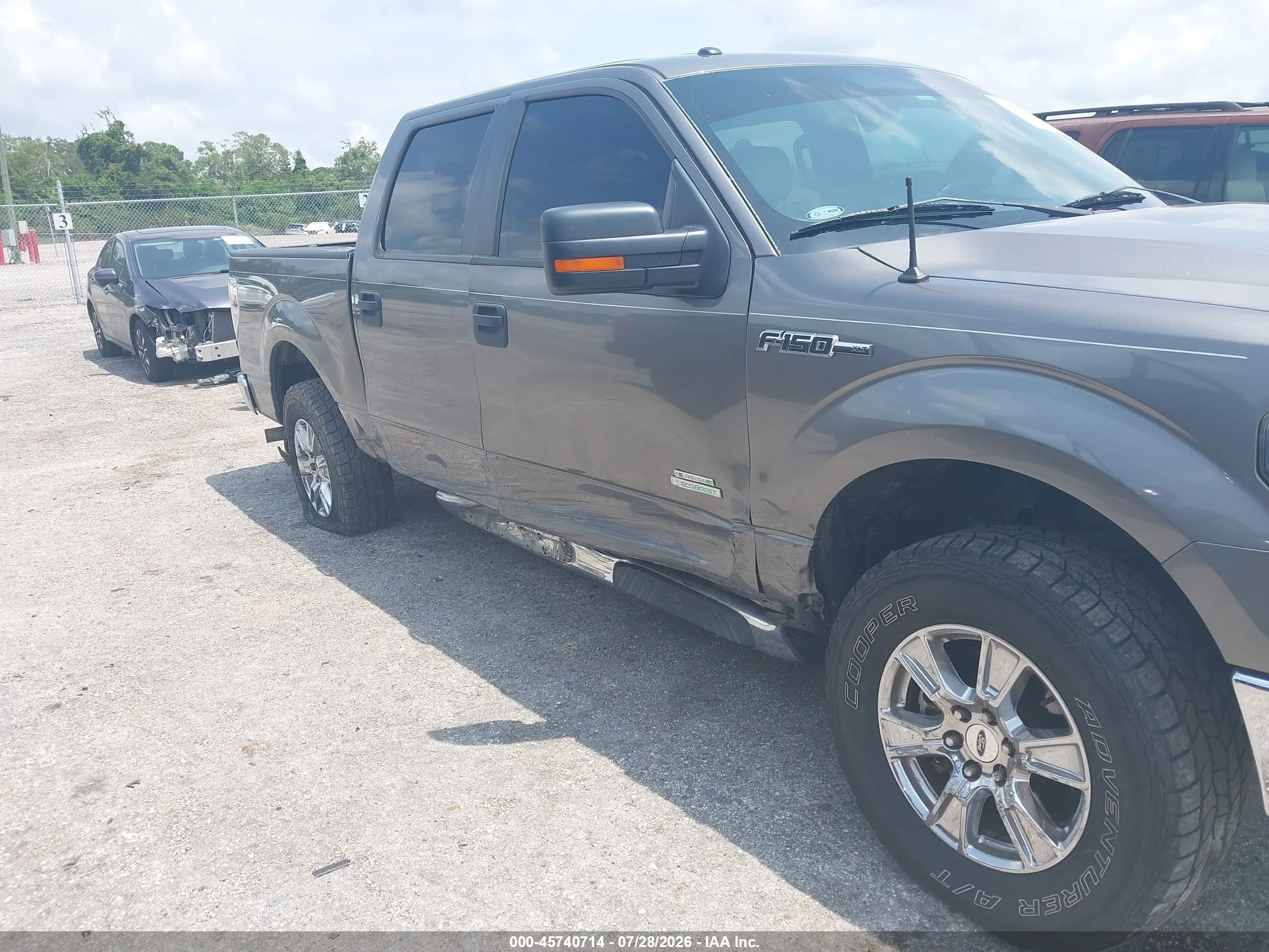 2014 Ford F-150 Xlt Gray vin: 1FTFW1CT9EKE17603