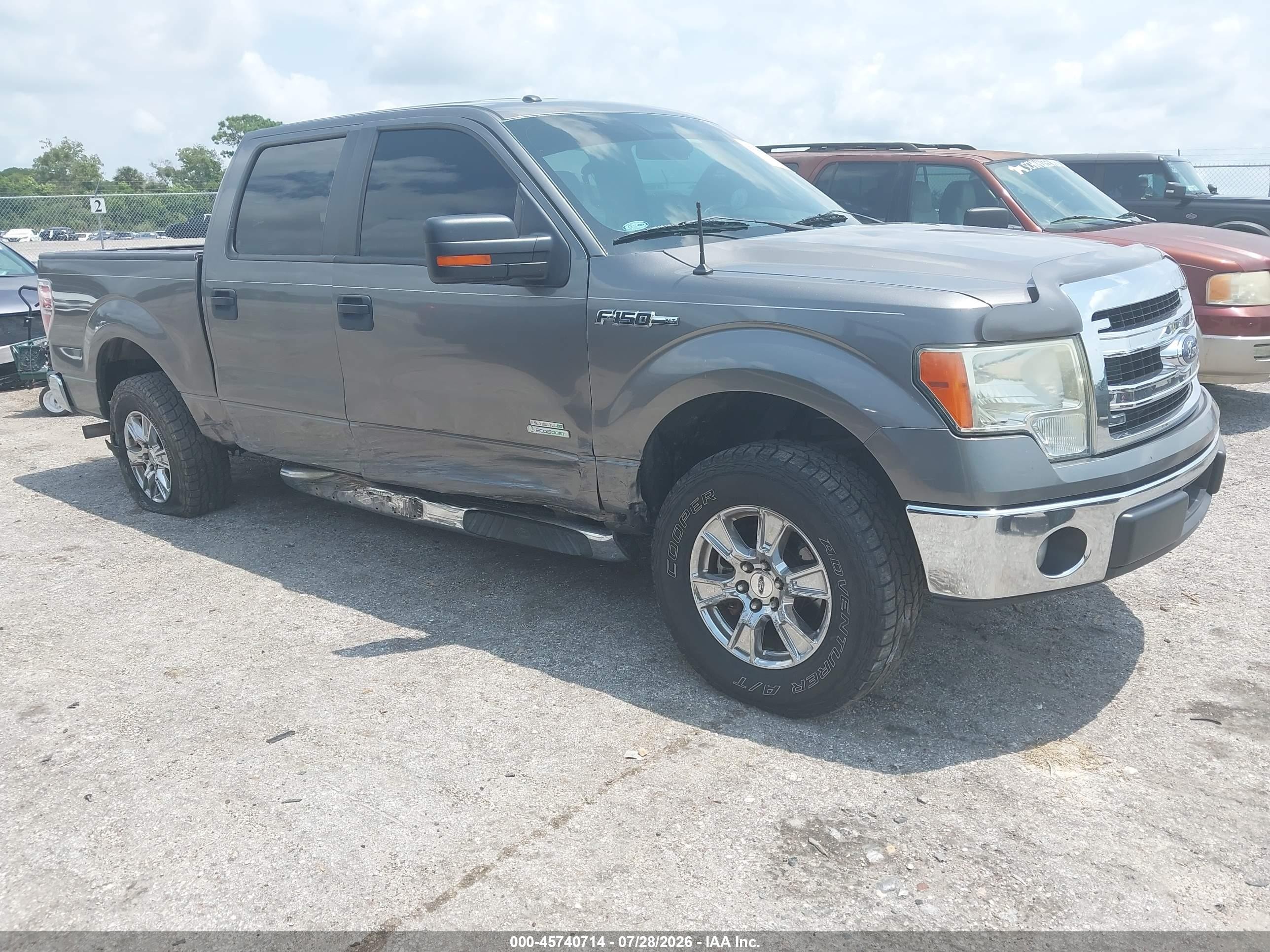2014 Ford F-150 Xlt Gray vin: 1FTFW1CT9EKE17603