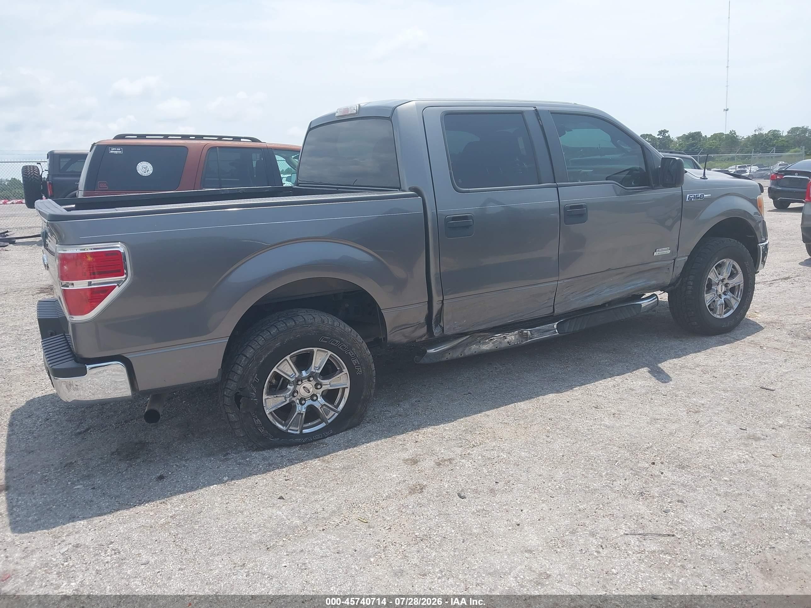 2014 Ford F-150 Xlt Gray vin: 1FTFW1CT9EKE17603