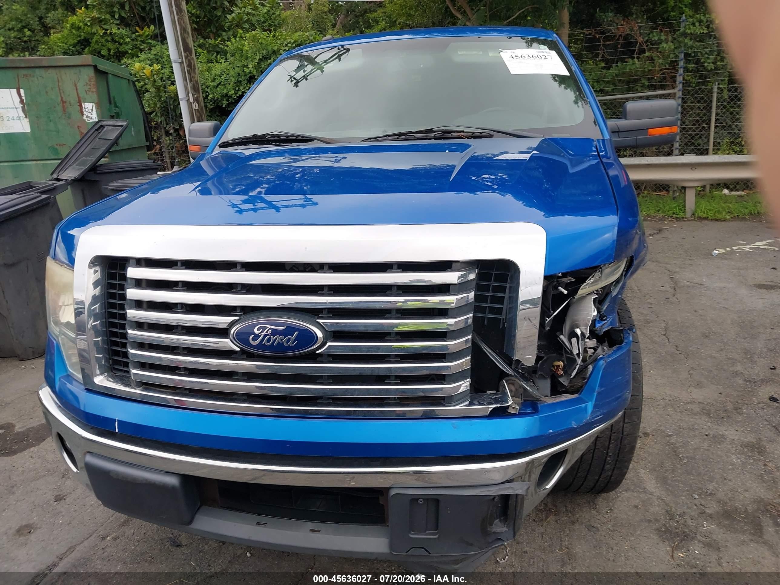 2011 Ford F-150 Xlt Blue vin: 1FTFW1CTXBFB28248
